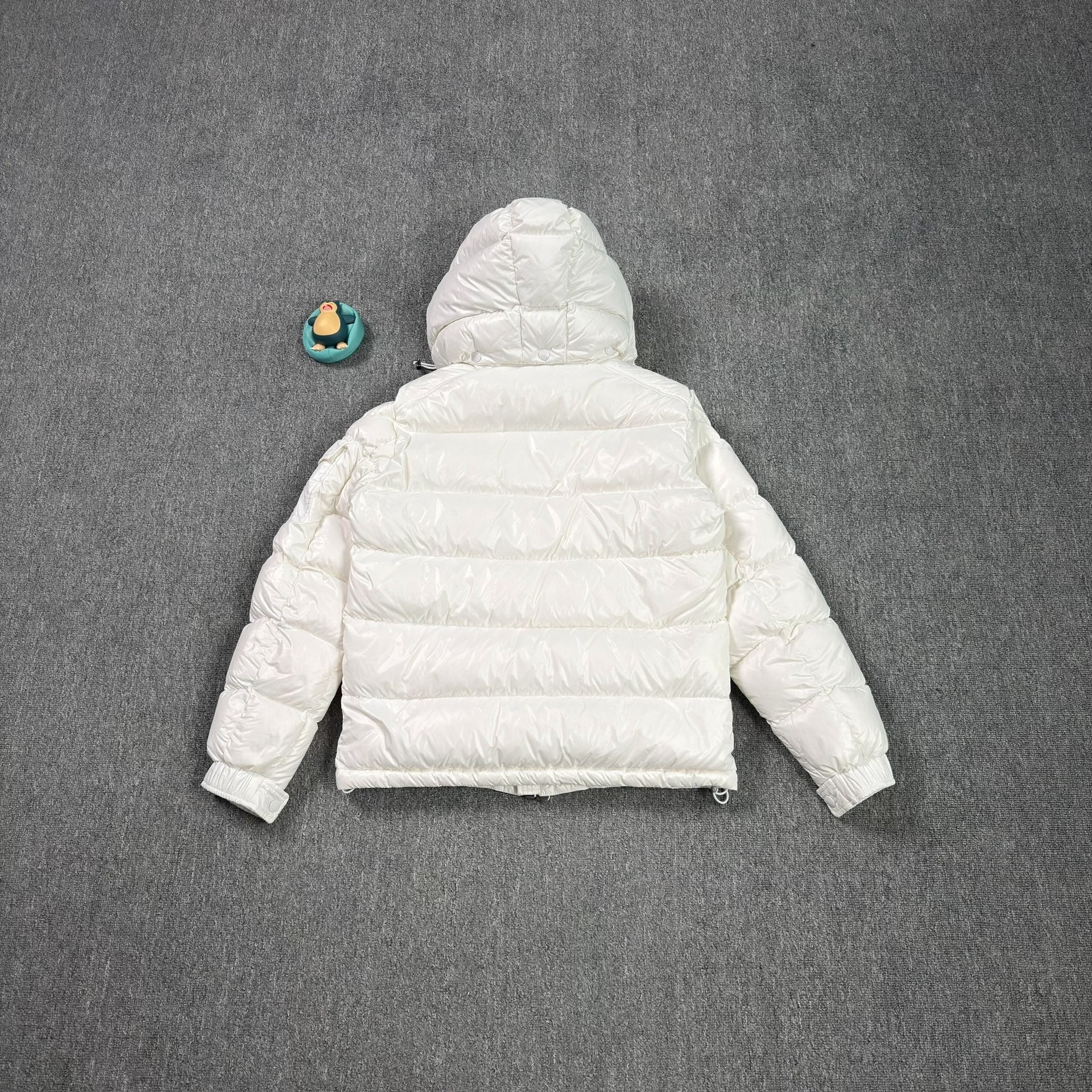 Moncler Maya White Short Puffer Jacket — front