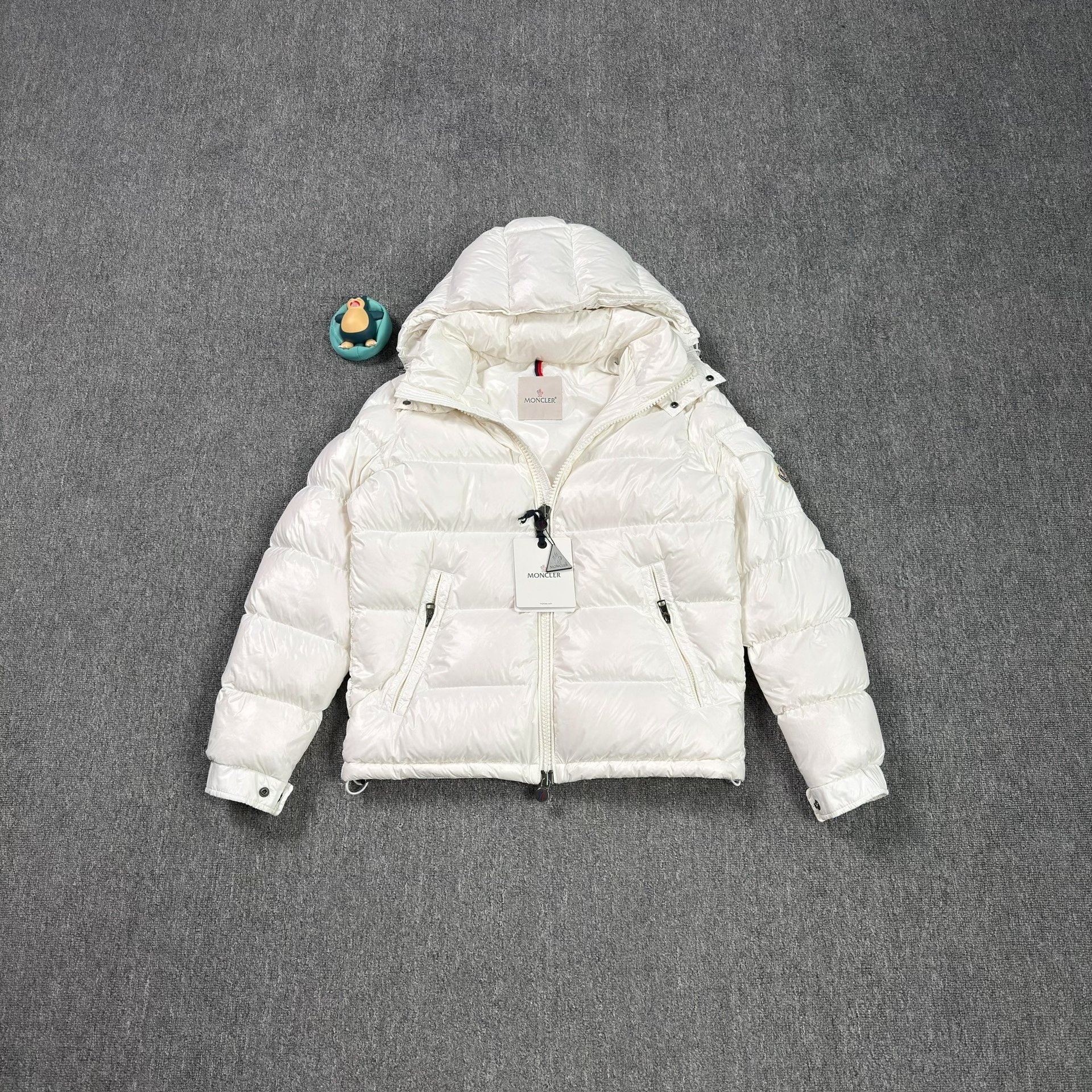 Moncler Maya White Short Puffer Jacket