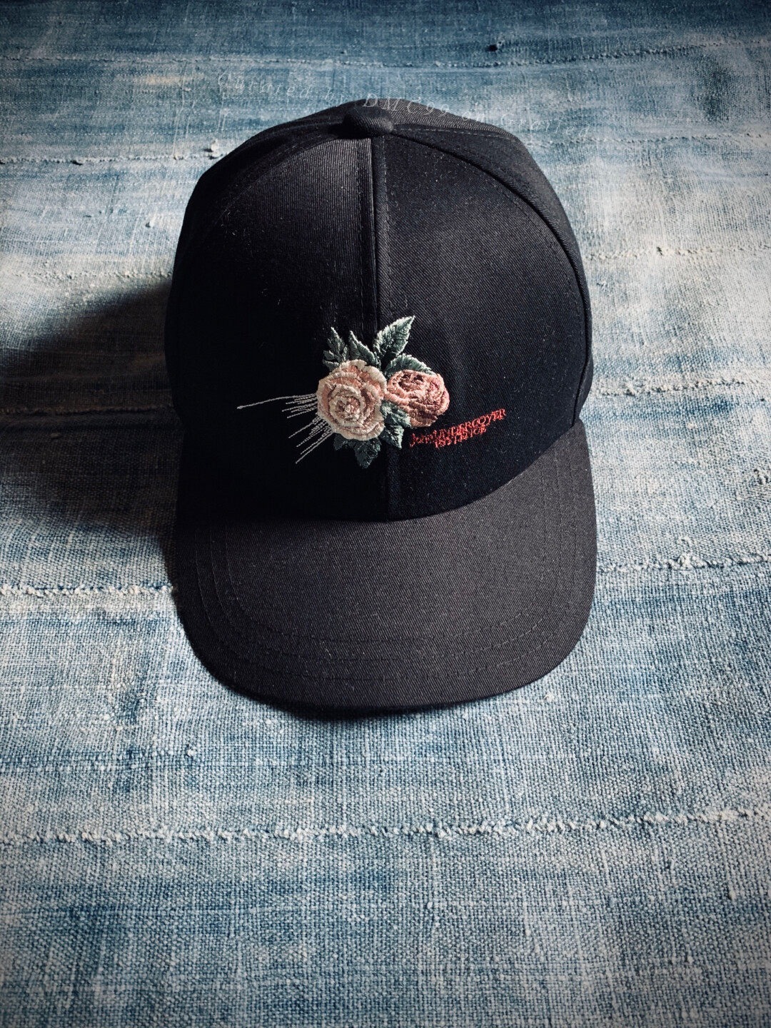 Undercover Flower Embroidery Baseball Cap