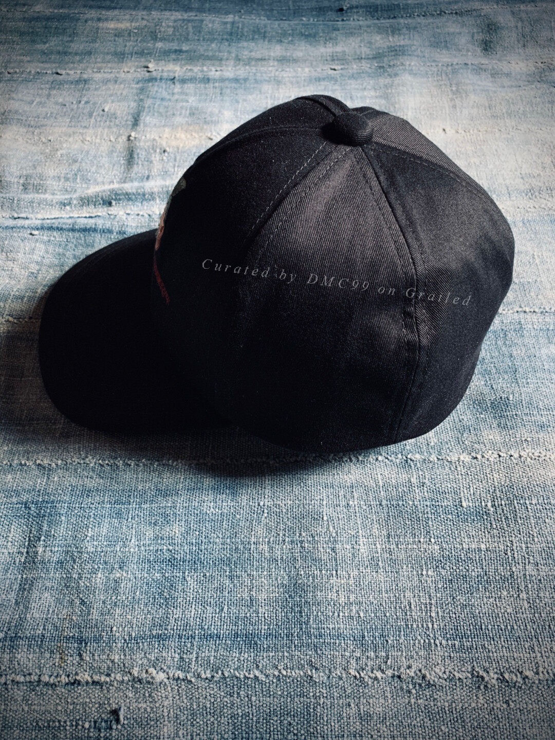 Undercover Flower Embroidery Baseball Cap — back
