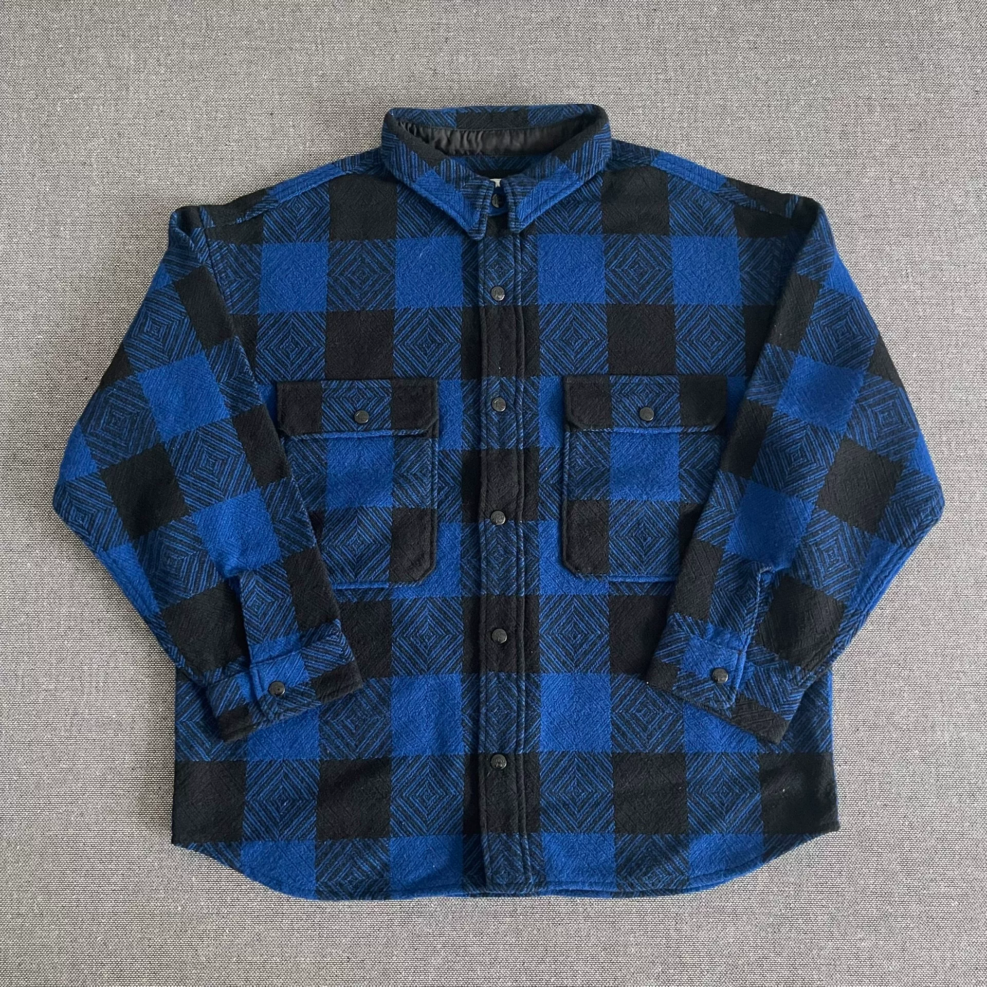 Tenderloin Blue Plaid Wool Shirt