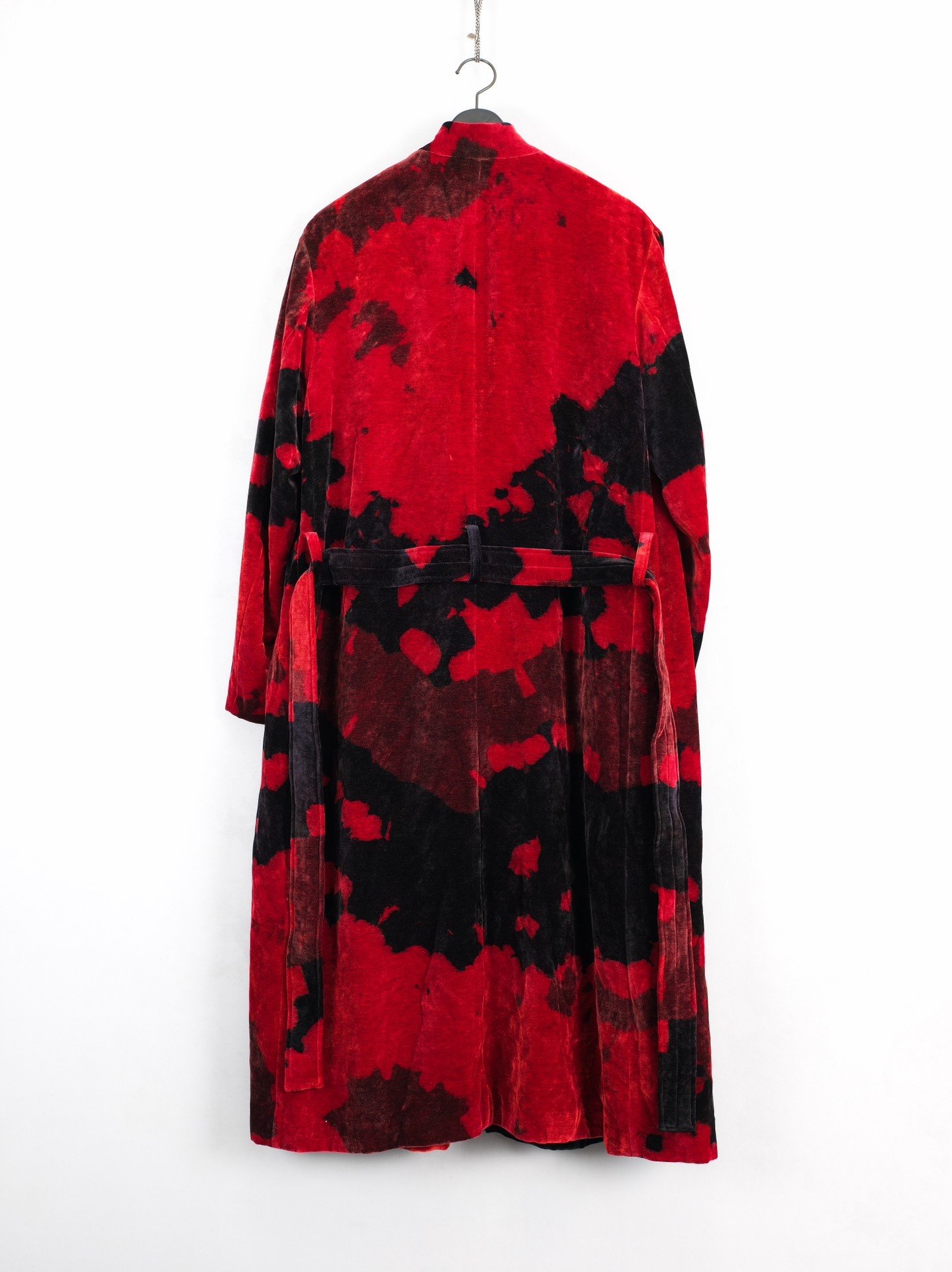 Yohji Yamamoto 24AW Double-Breasted Velvet Coat — detail