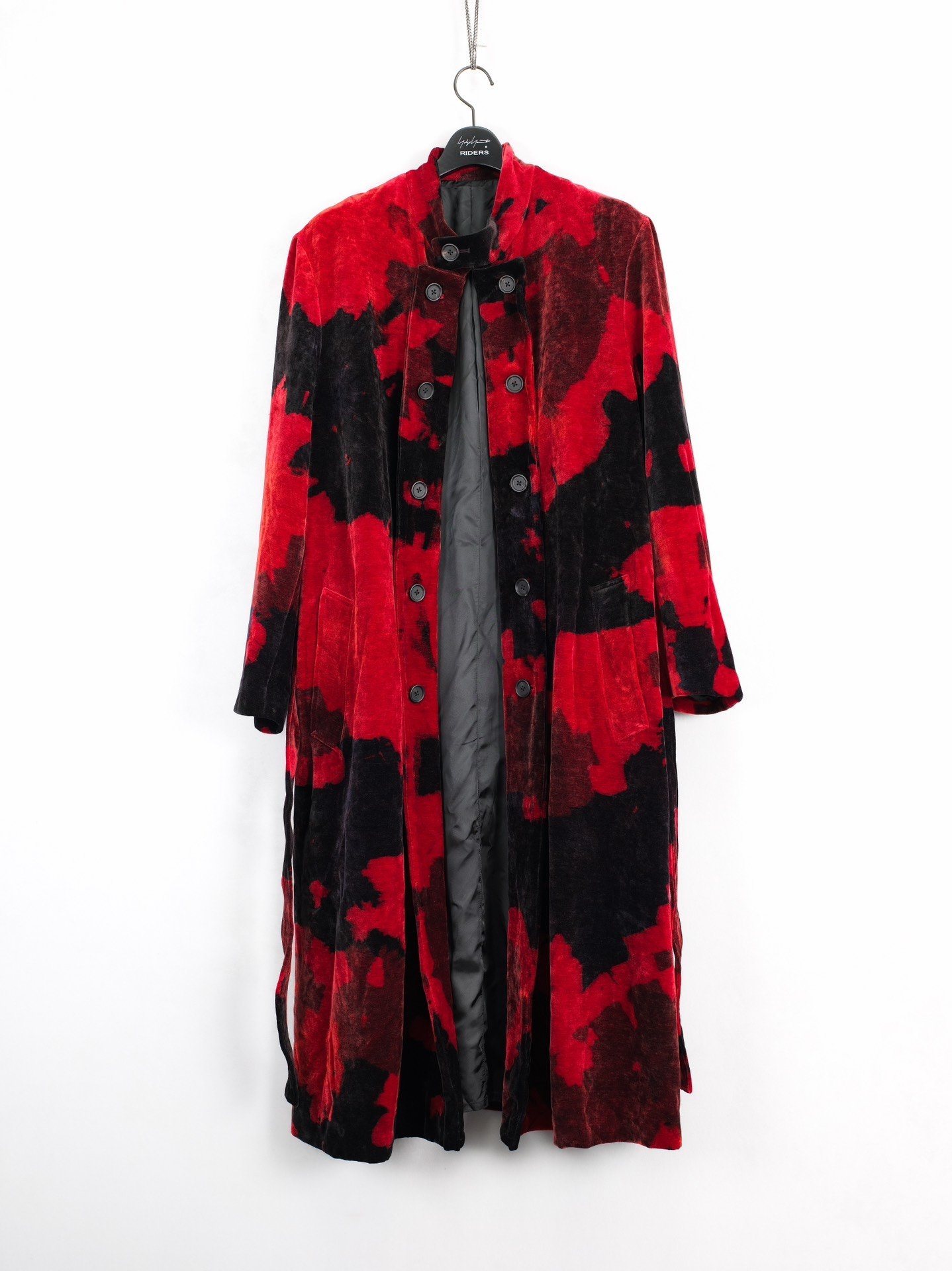 Yohji Yamamoto 24AW Double-Breasted Velvet Coat — front