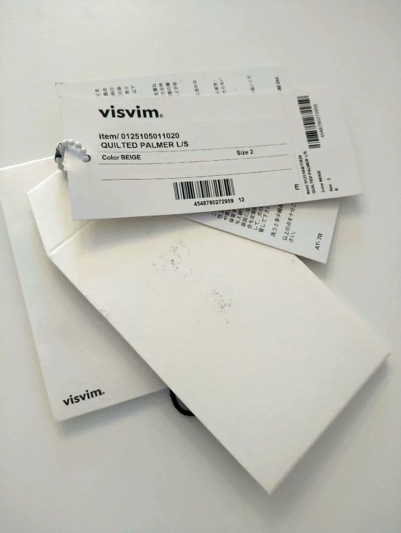 visvim 25ss Quilted Palmer L/S Jacket — label