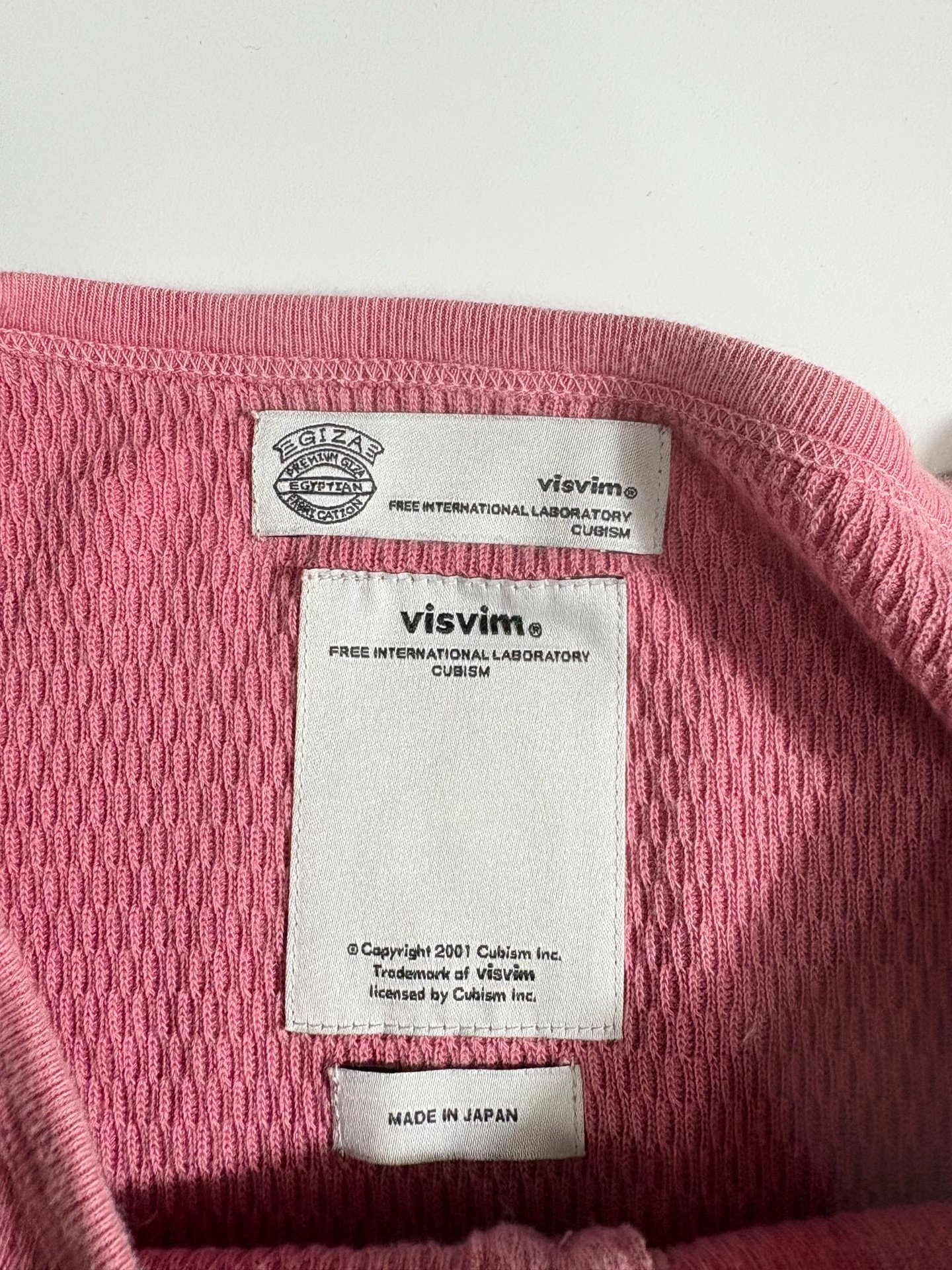 Visvim Giza Long Bloodworm Dye LS — label