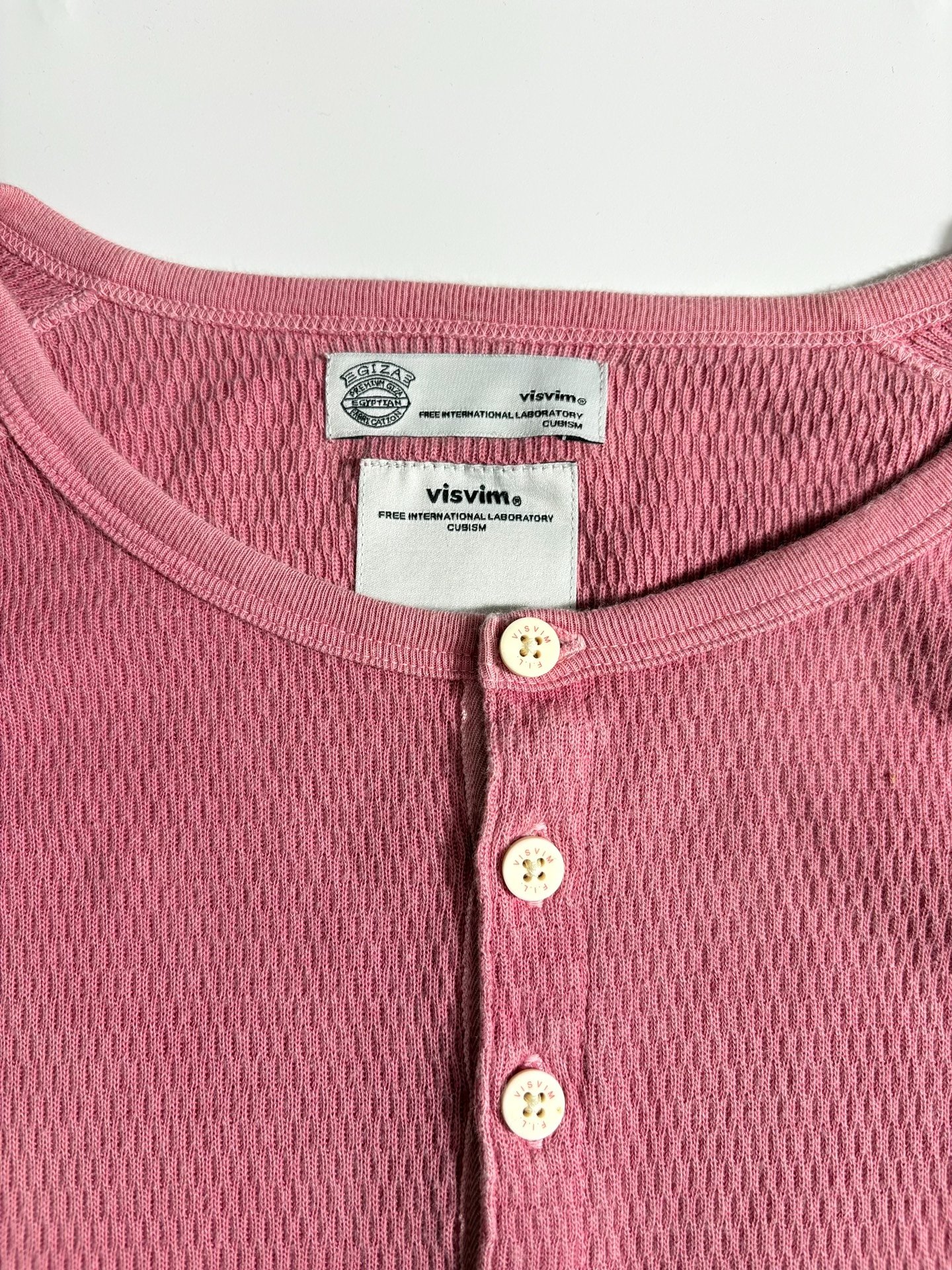 Visvim Giza Long Bloodworm Dye LS — detail