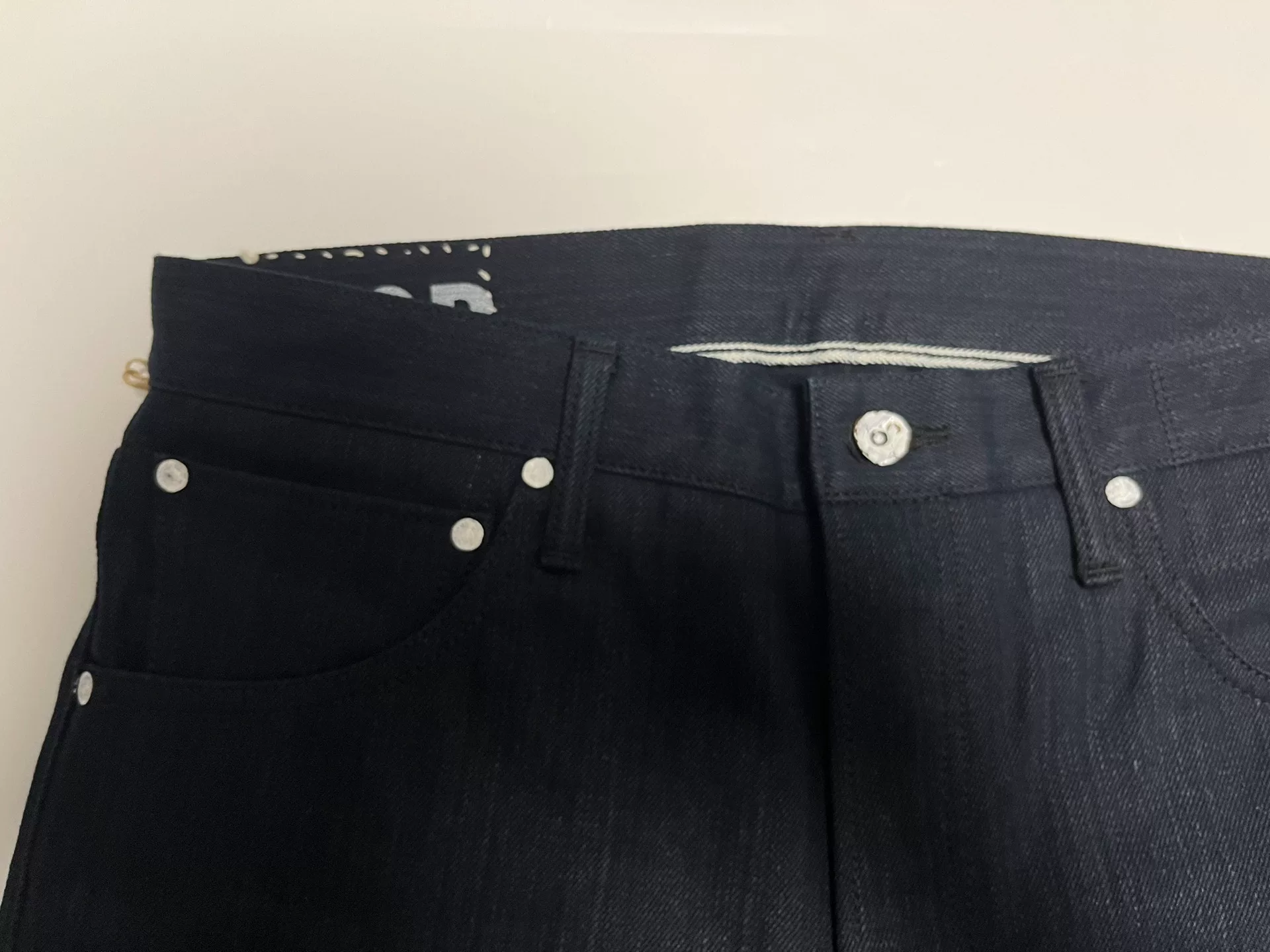 VISVIM 20R Indigo Straight Jeans — front