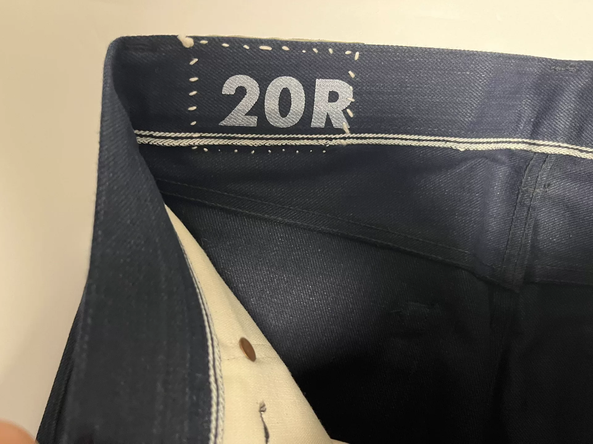 VISVIM 20R Indigo Straight Jeans — detail