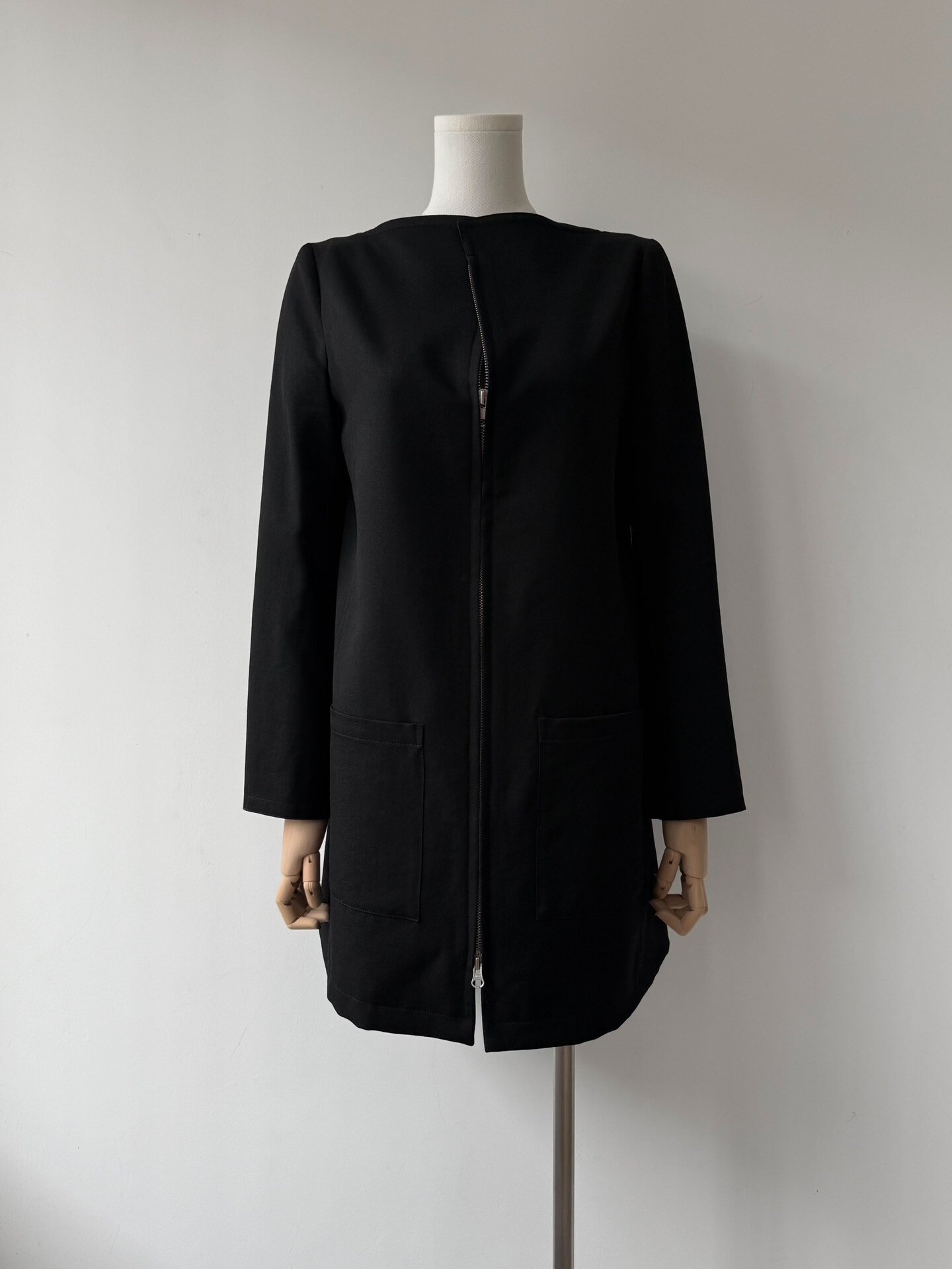 Yohji Yamamoto Y's 16SS Collarless Coat — detail