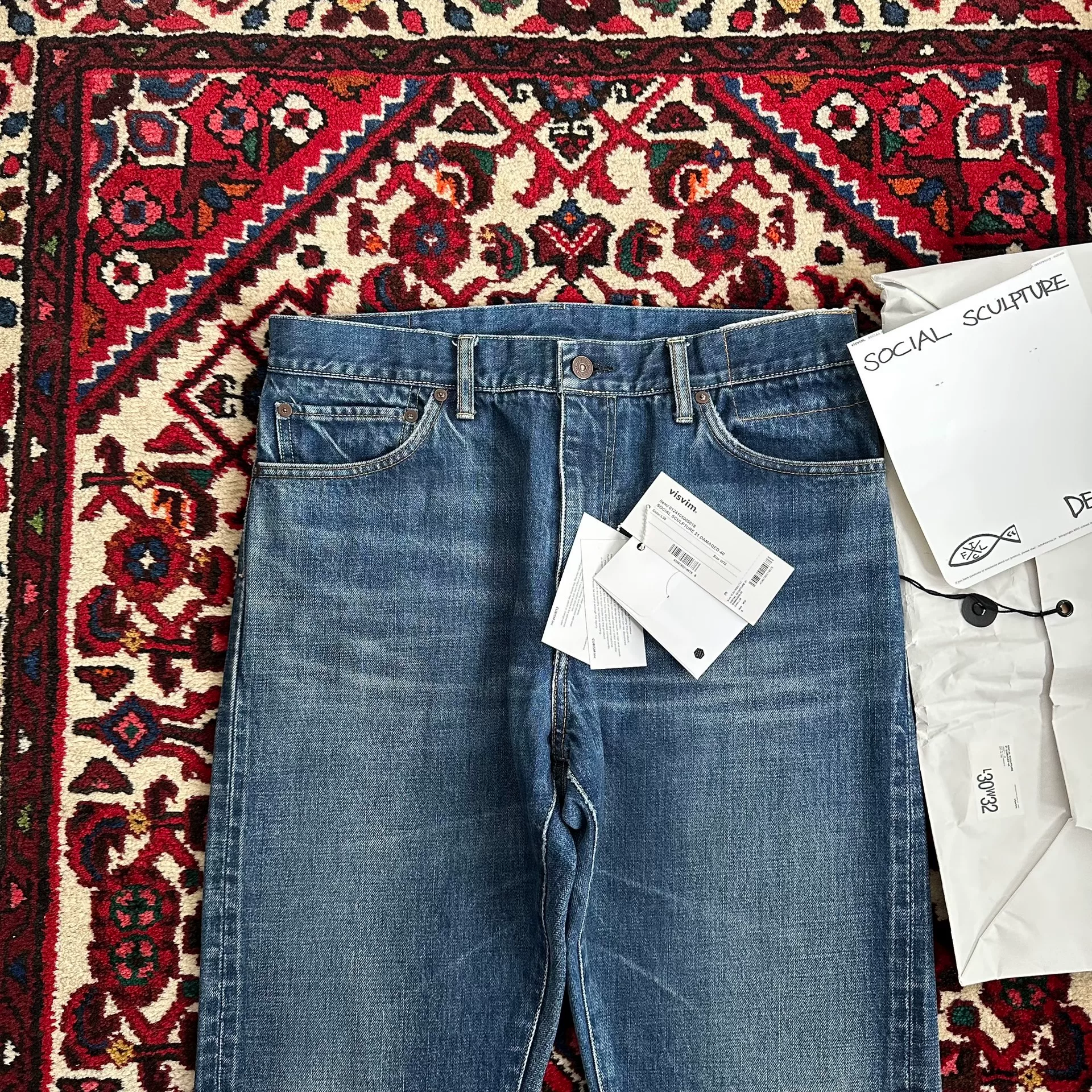 visvim 24ss 21D40 Washed Jeans — detail