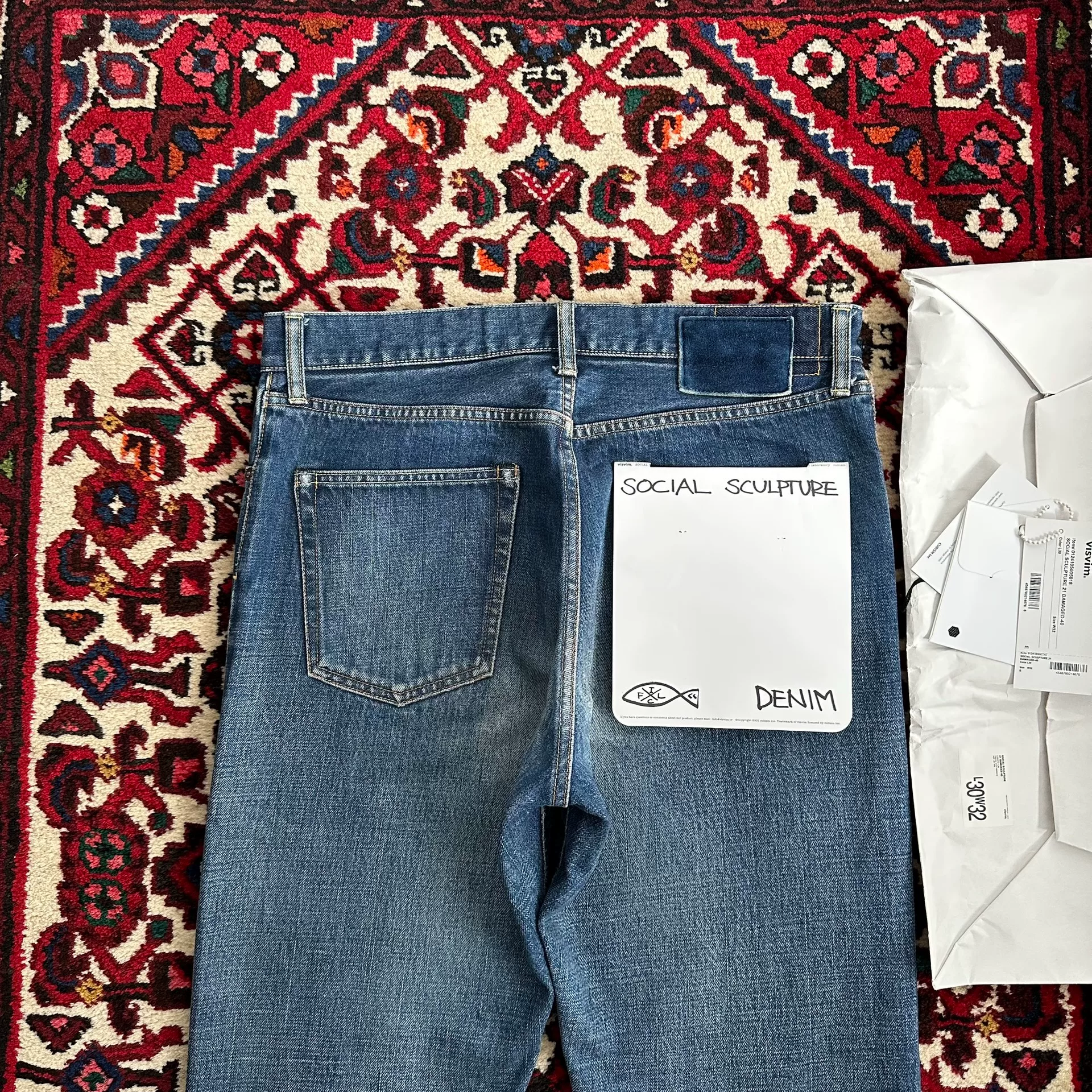 visvim 24ss 21D40 Washed Jeans — back