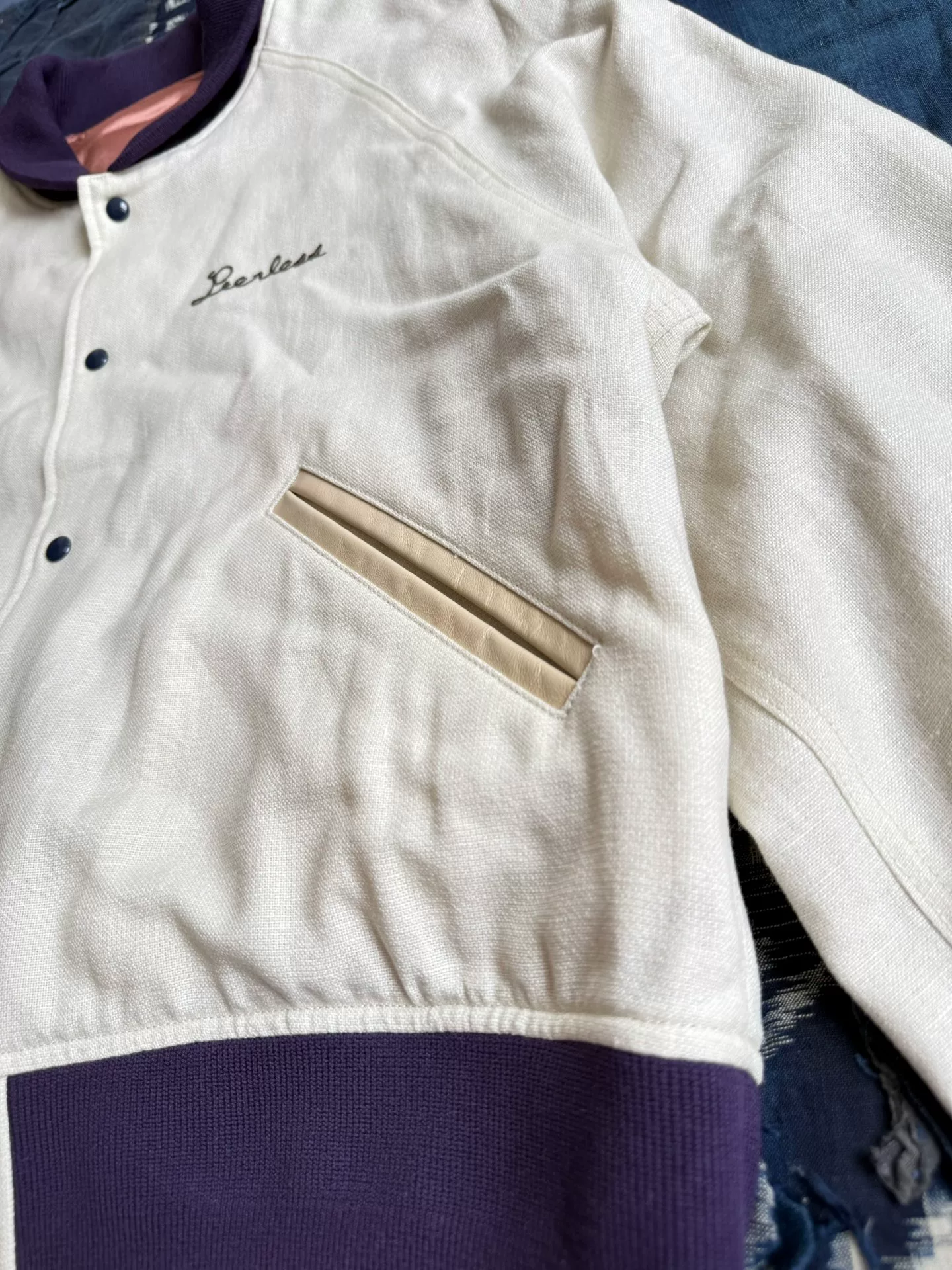 VISVIM 25AW BALLARD VARSITY JACKET — label