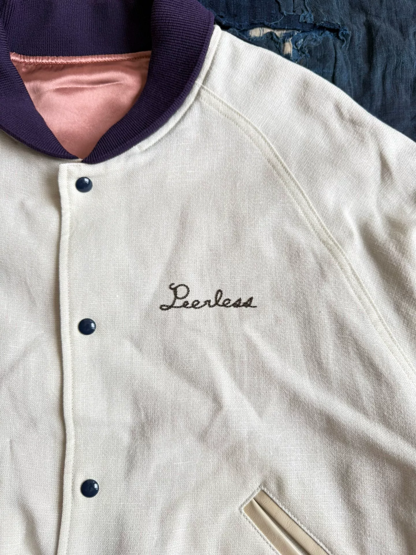 VISVIM 25AW BALLARD VARSITY JACKET — detail