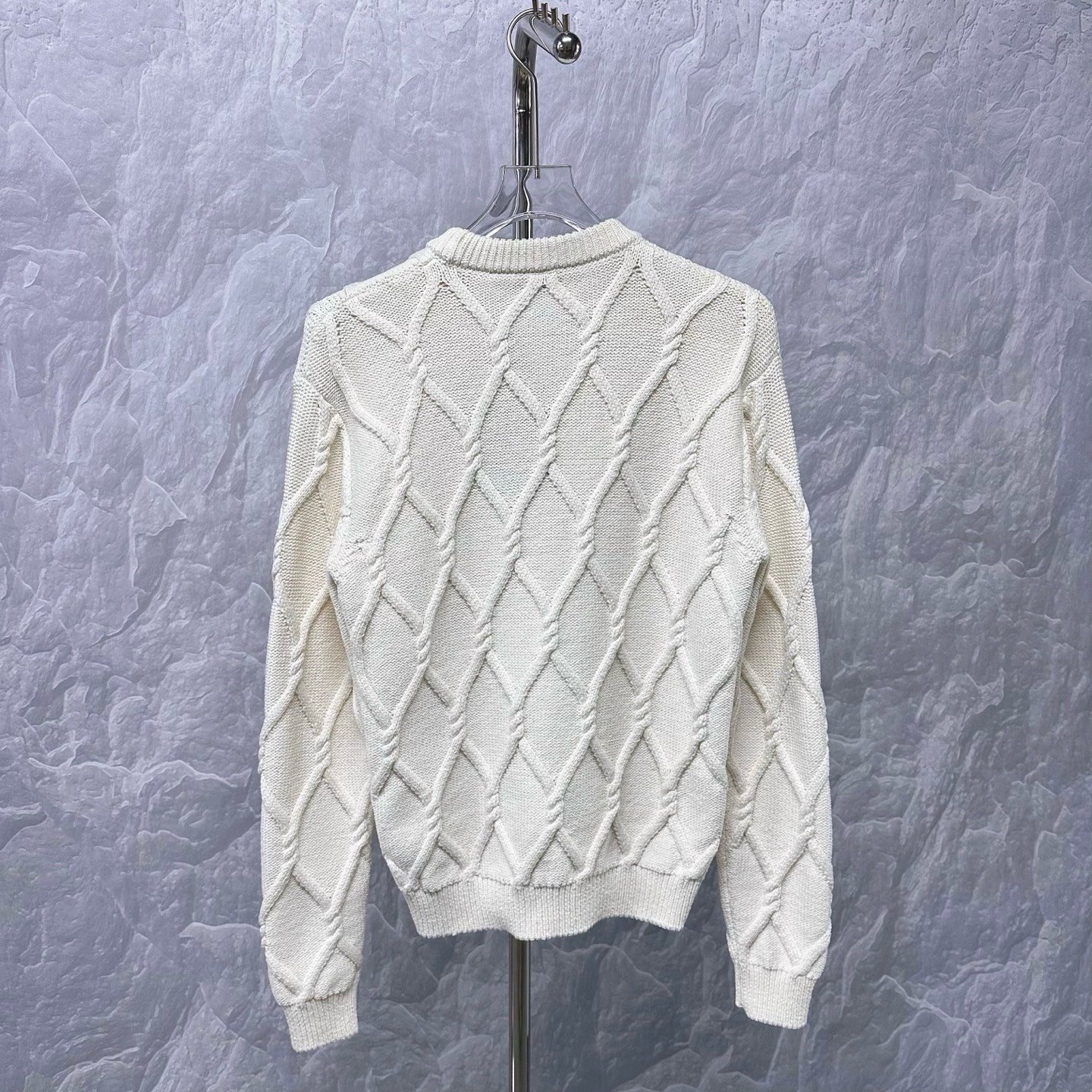 Louis Vuitton SS25 Pearl Wool Sweater — back