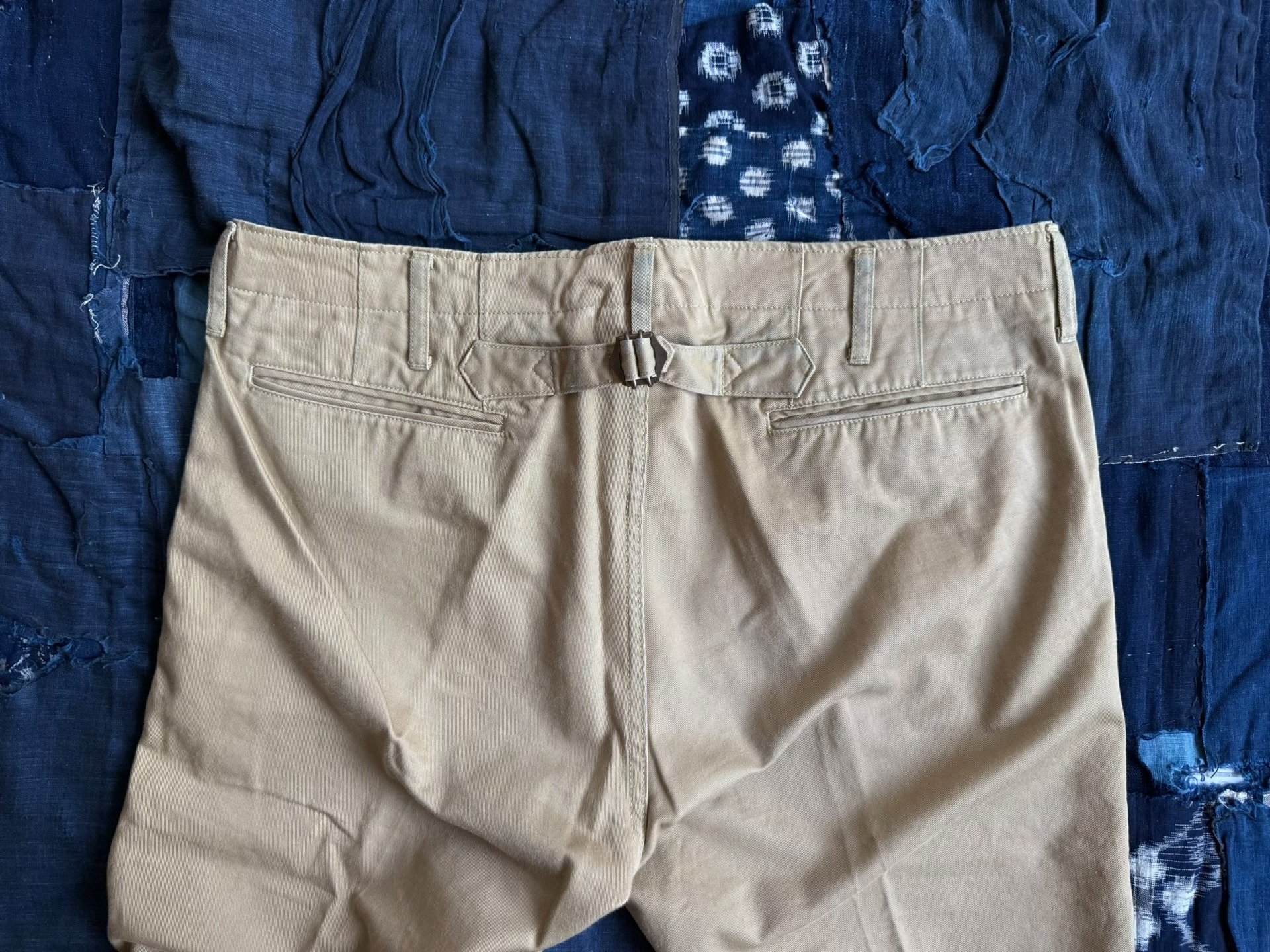 VISVIM 14AW Khaki Cropped Chino Pants — back
