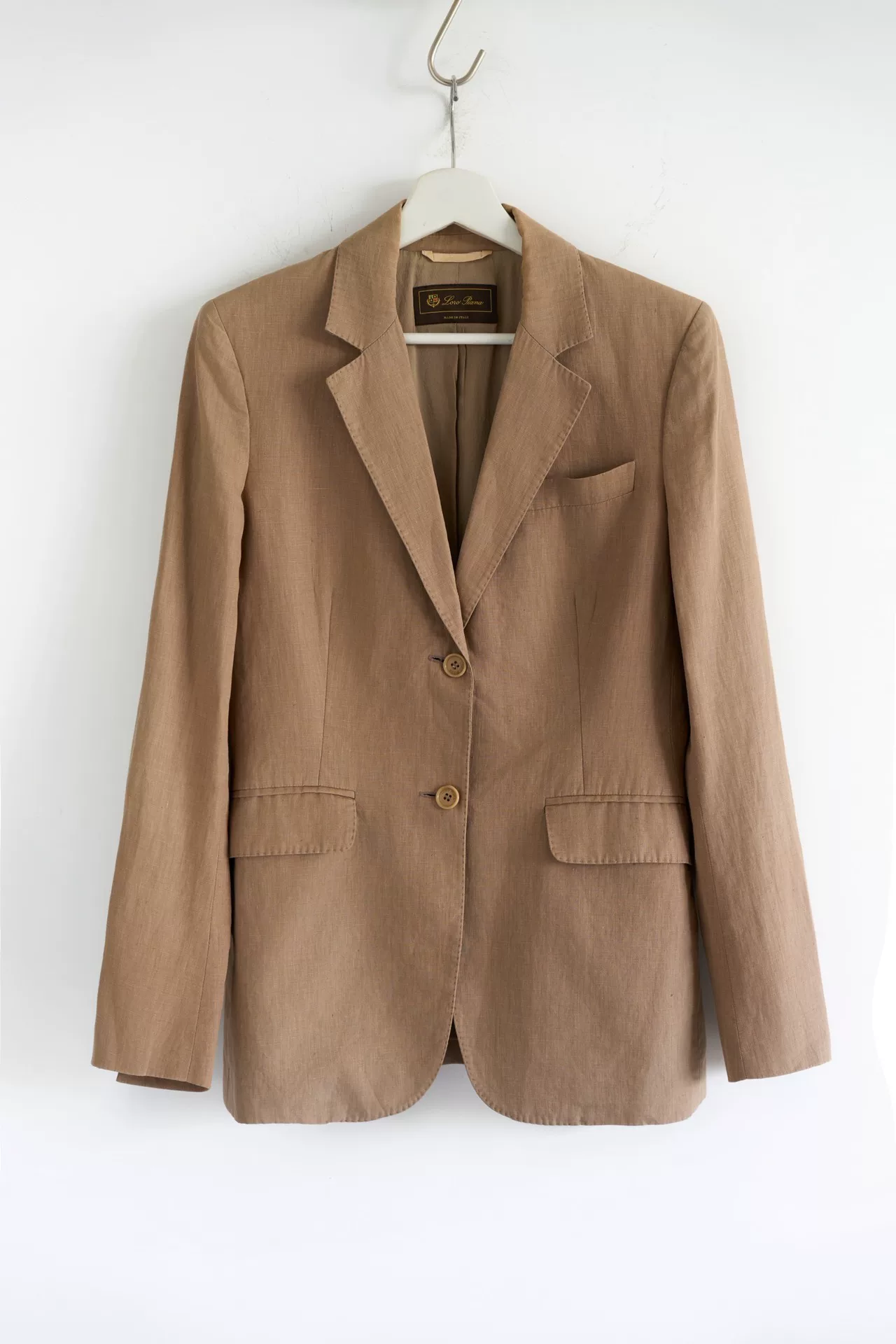 Loro Piana Camel Linen Blazer