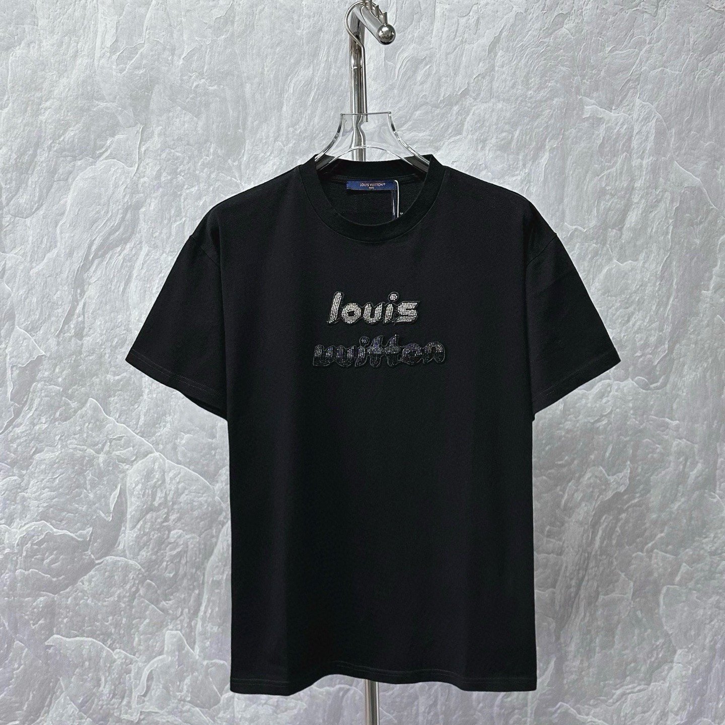 Louis Vuitton Gradient Beaded Letter T-Shirt — front