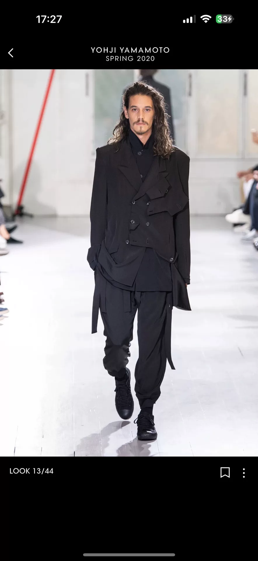 Yohji Yamamoto 20ss Asymmetrical Coat — back