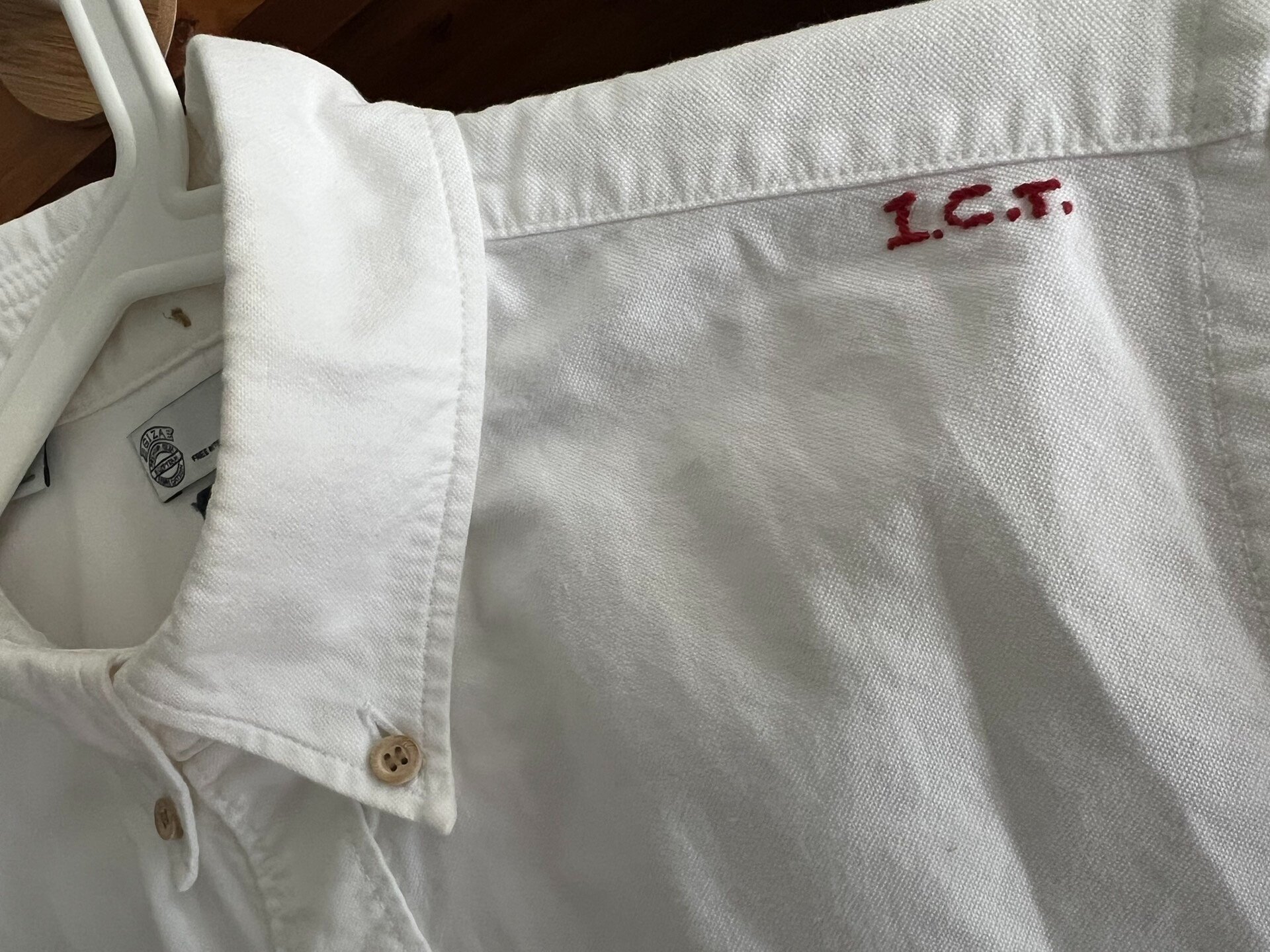 visvim ict 2016 Limited Wooden Button Shirt — label