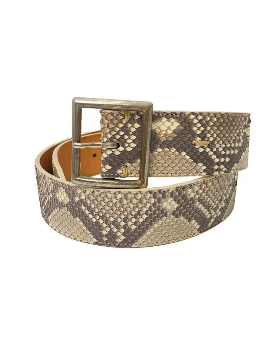 Visvim Snake Skin Gray Belt