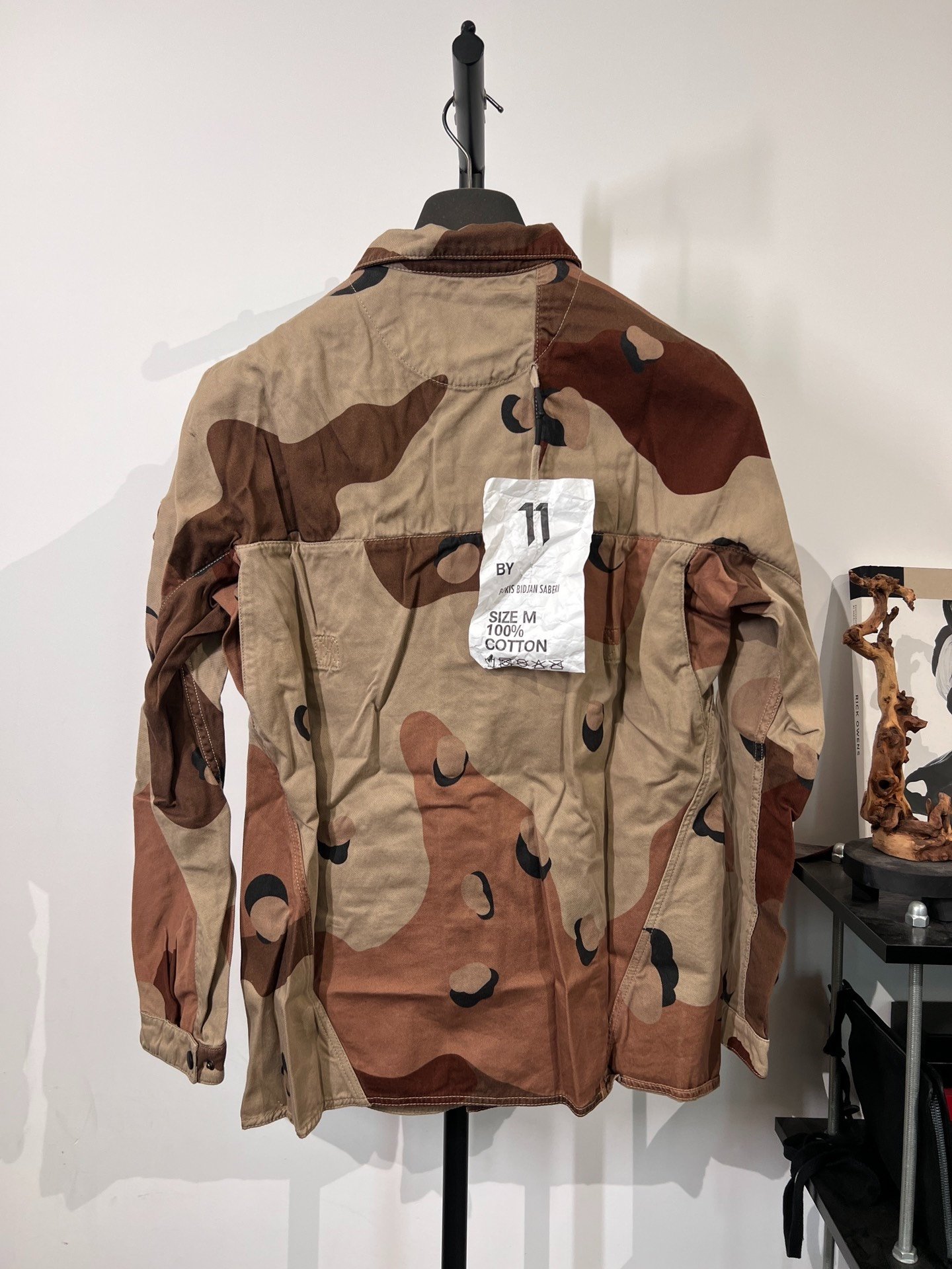 Boris Bidjan Saberi 11by bbs Camo Cargo Shirt Jacket — front
