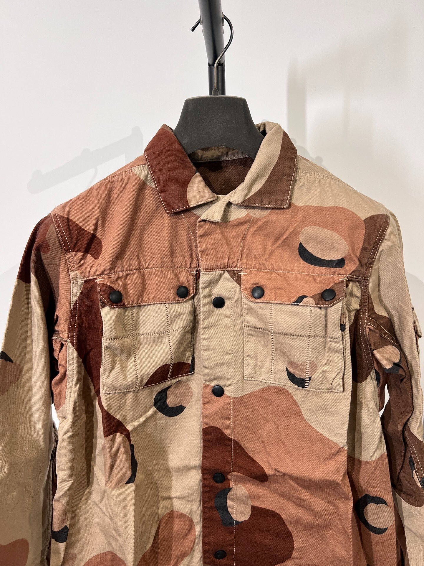 Boris Bidjan Saberi 11by bbs Camo Cargo Shirt Jacket — detail
