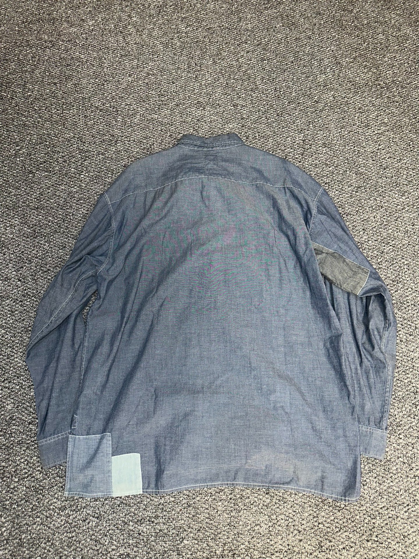 visvim Denim Patchwork Shirt — detail