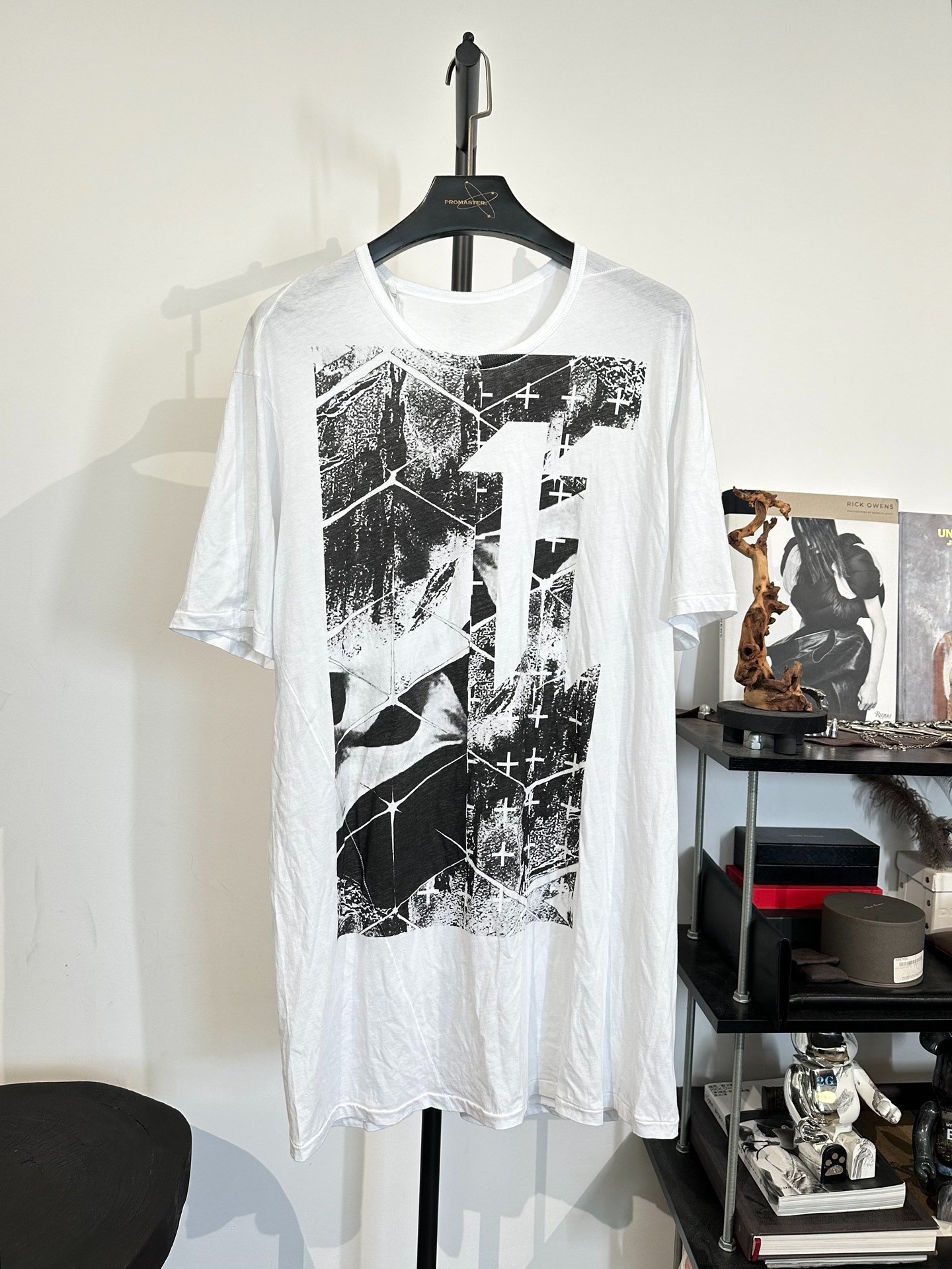 Boris Bidjan Saberi 11by BBS Abstract Print T-Shirt