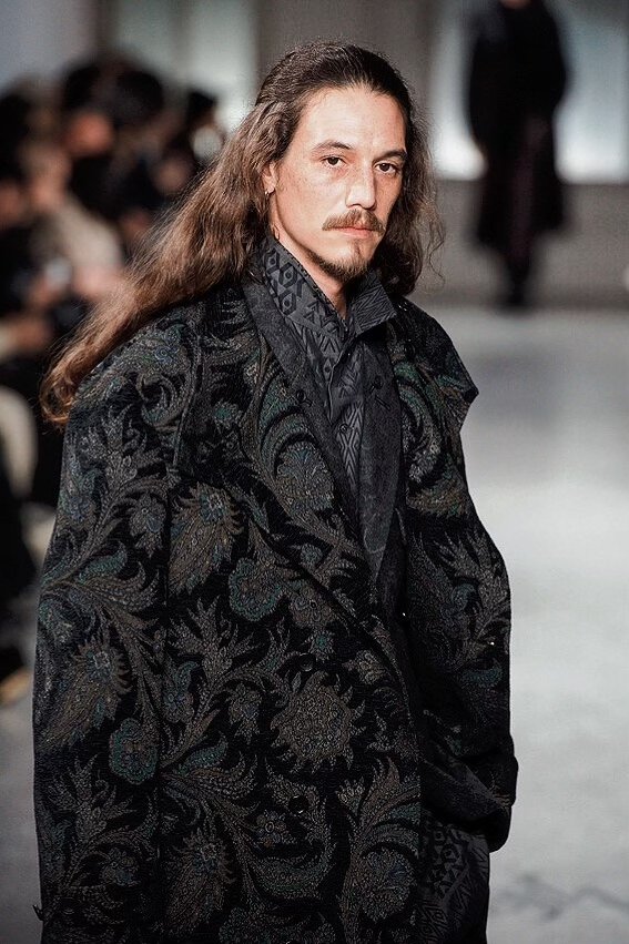 Yohji Yamamoto 23AW Ink-Dyed Gobelin Coat — back