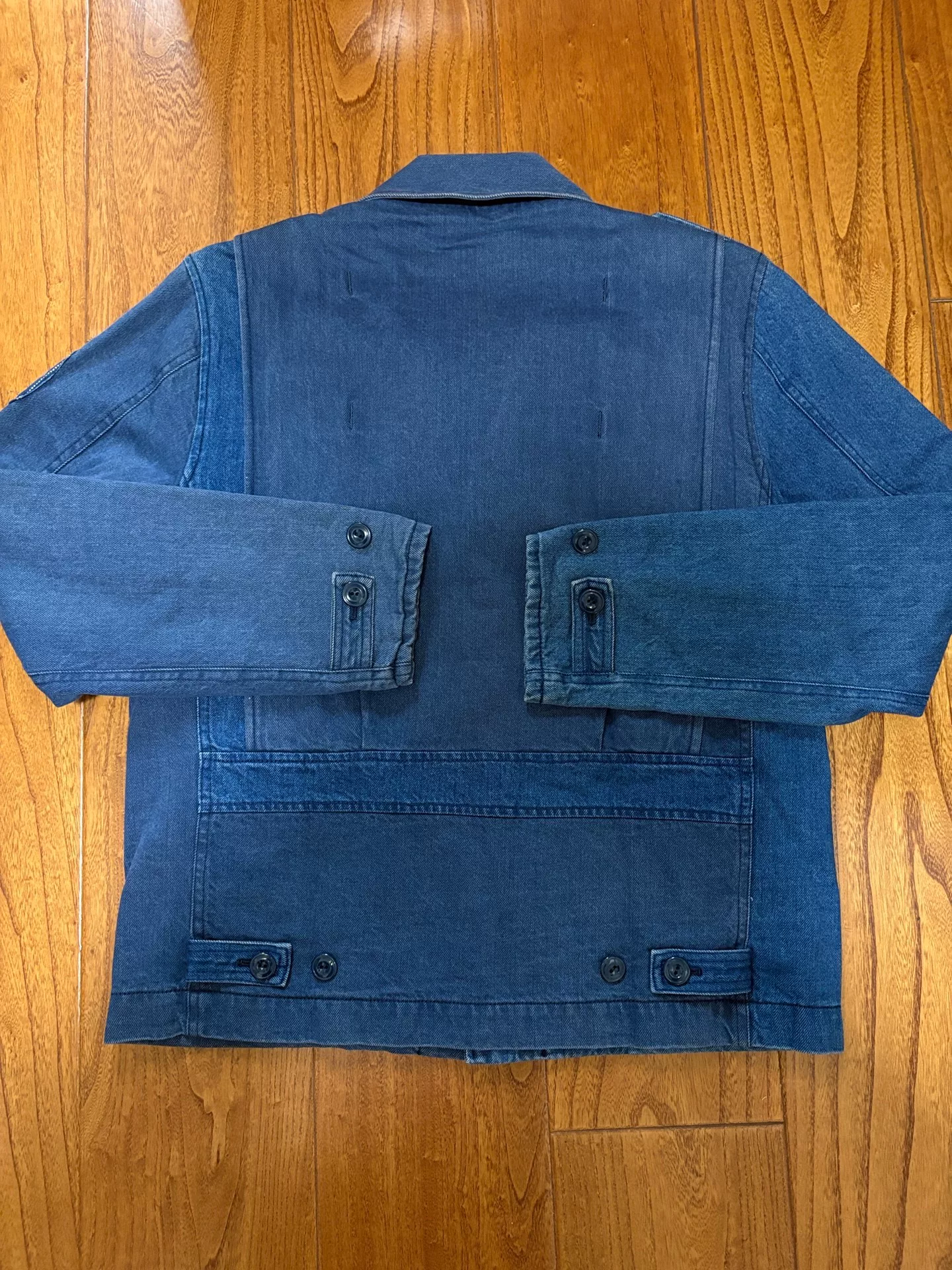 NEIGHBORHOOD M-38 Colorblock Washed Jacket — detail