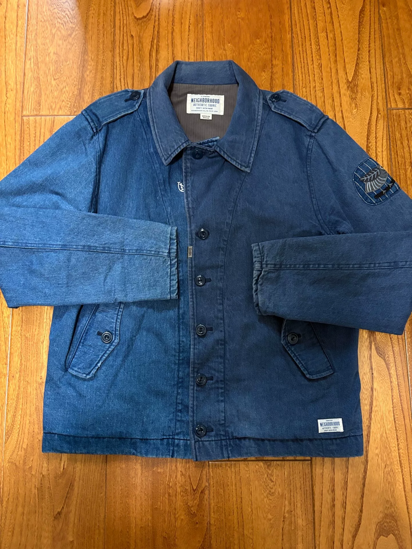 NEIGHBORHOOD M-38 Colorblock Washed Jacket — front