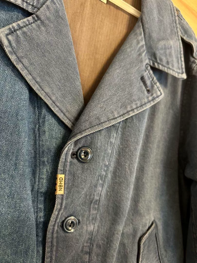NEIGHBORHOOD M-38 Colorblock Washed Jacket — label
