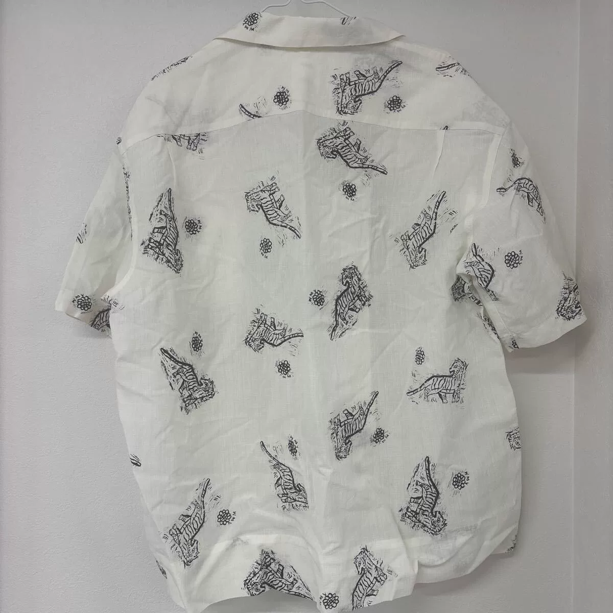 visvim COPA S/S White Short-Sleeve Shirt — detail
