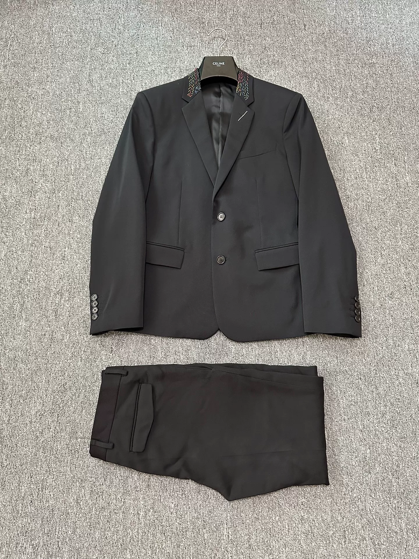 Dior Homme Colorful Collar Line Suit