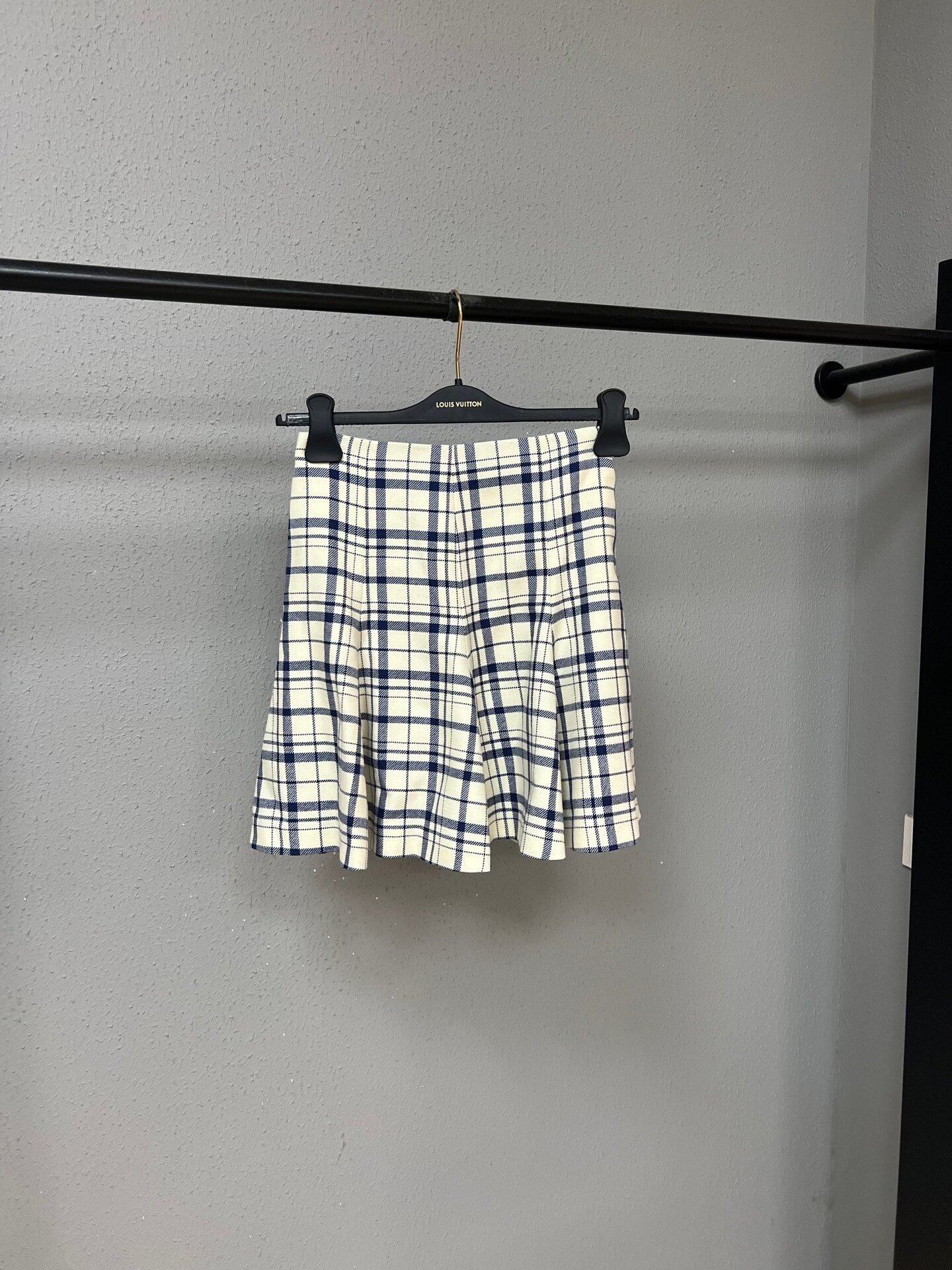 Dior Wool Plaid Skirt