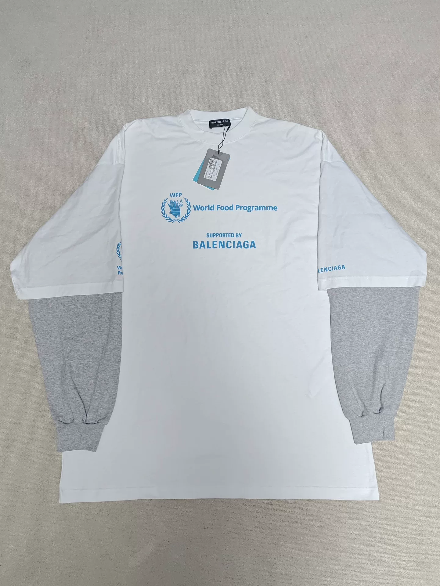 Balenciaga 22FW WFP Collab Layered Longsleeve