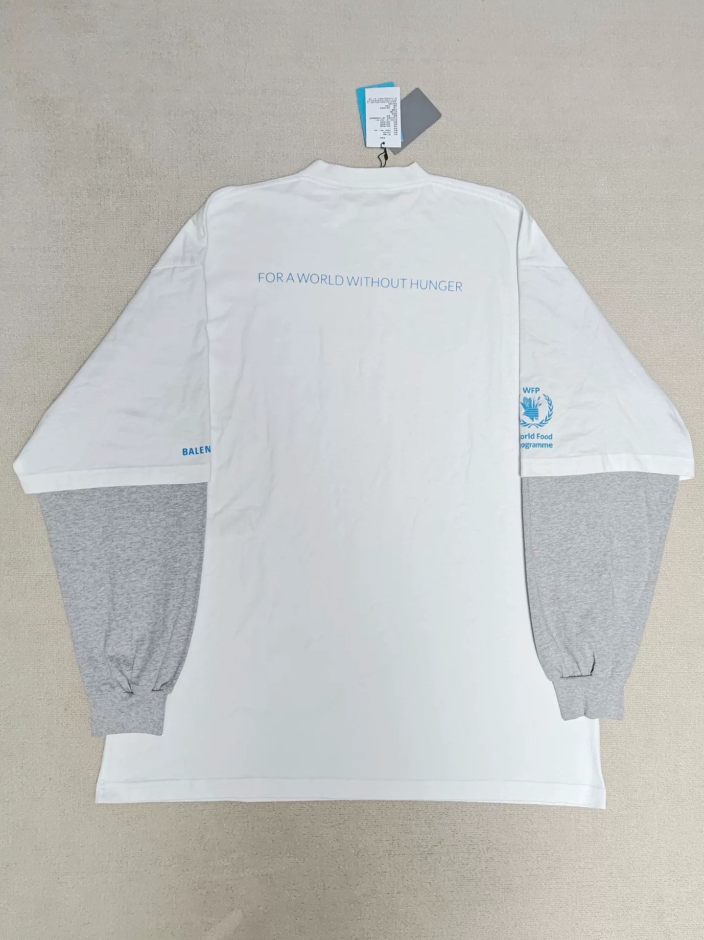 Balenciaga 22FW WFP Collab Layered Longsleeve — front