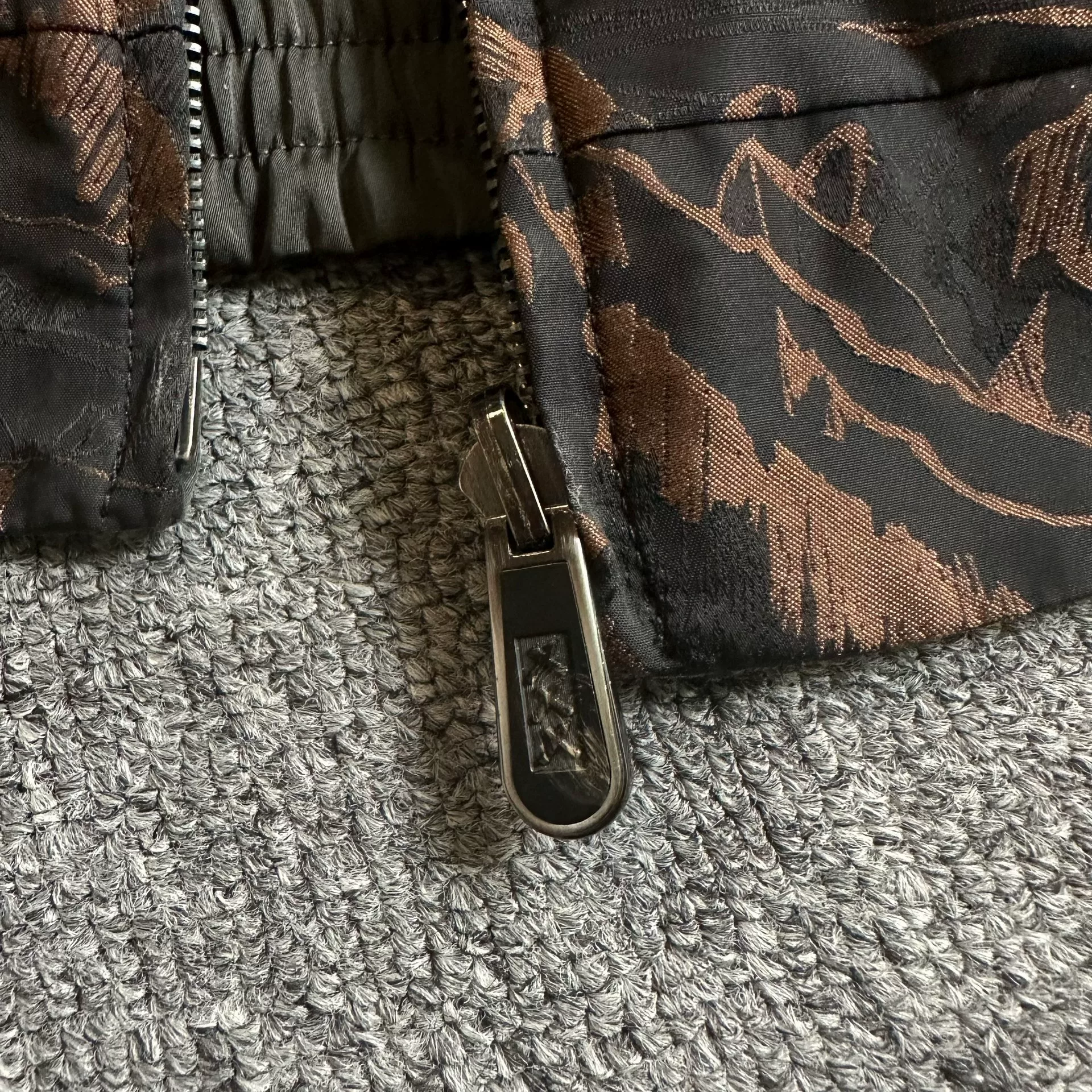Zegna Reversible Bomber Jacket — label