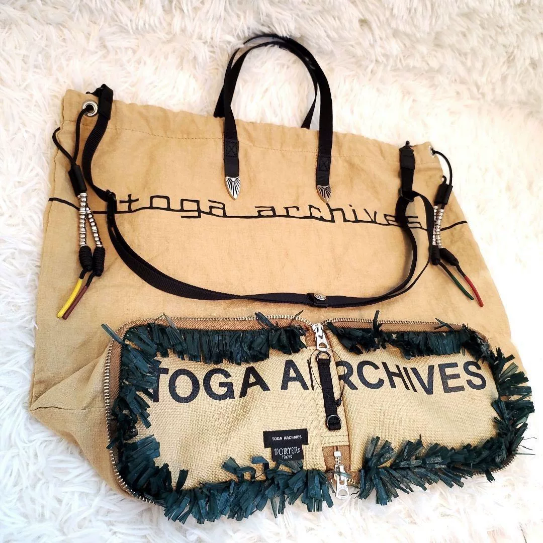 Porter x Toga Archives Collab Tote — label