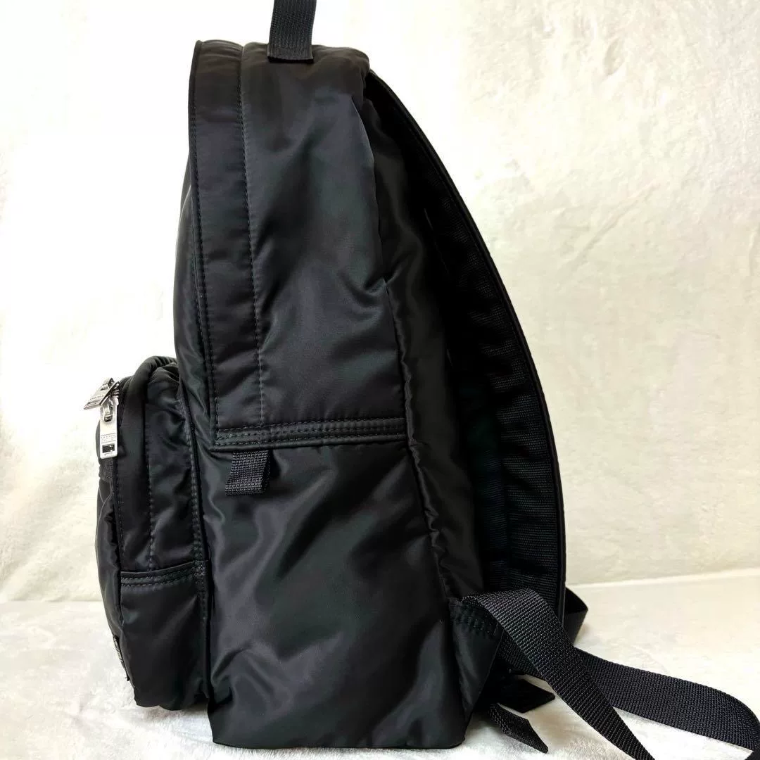 Porter Tanker Black Backpack — back