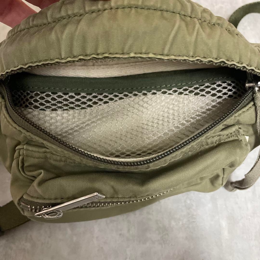 Khaki Cycling Compact Waist Bag — back