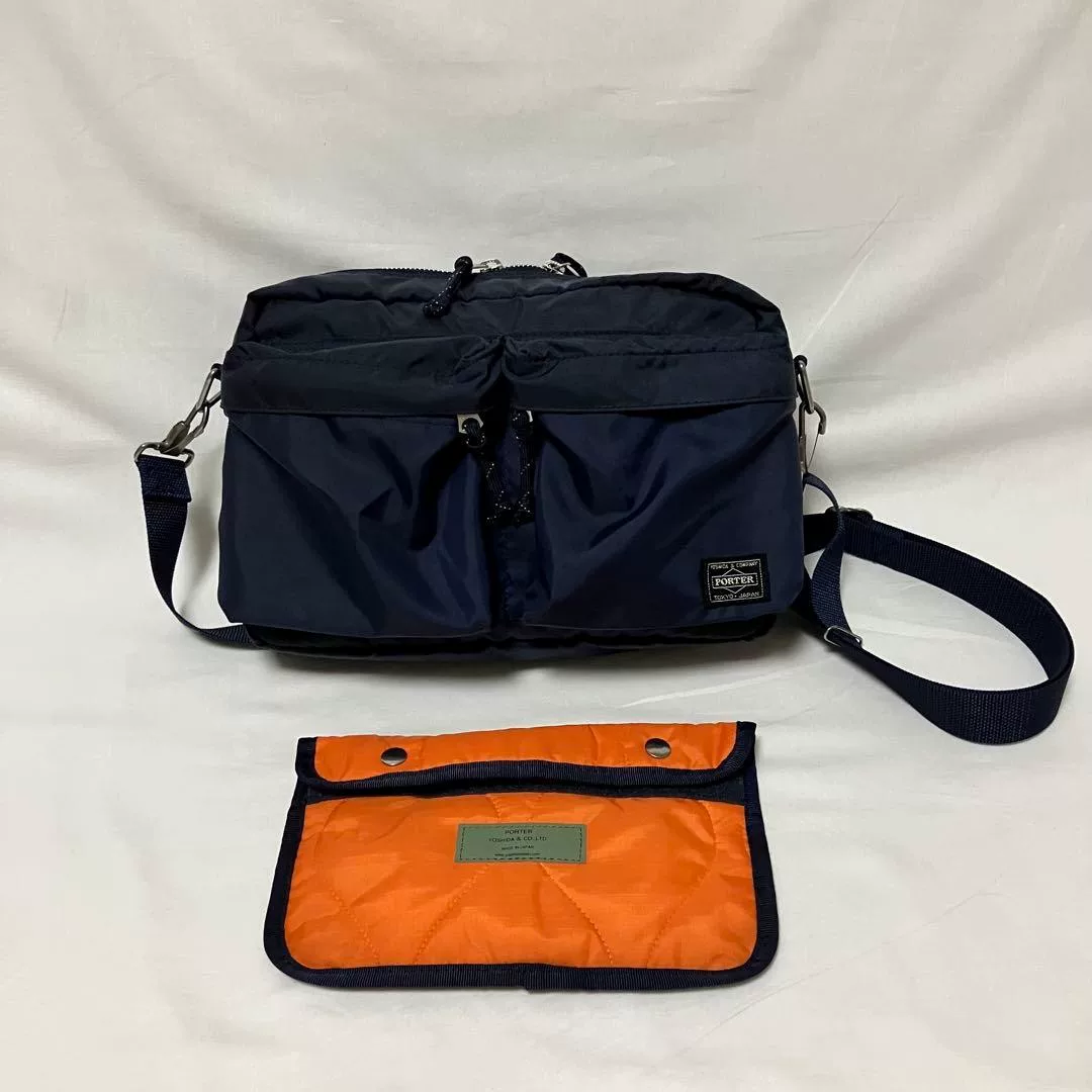 PORTER FORCE Dark Blue Single-Shoulder Bag