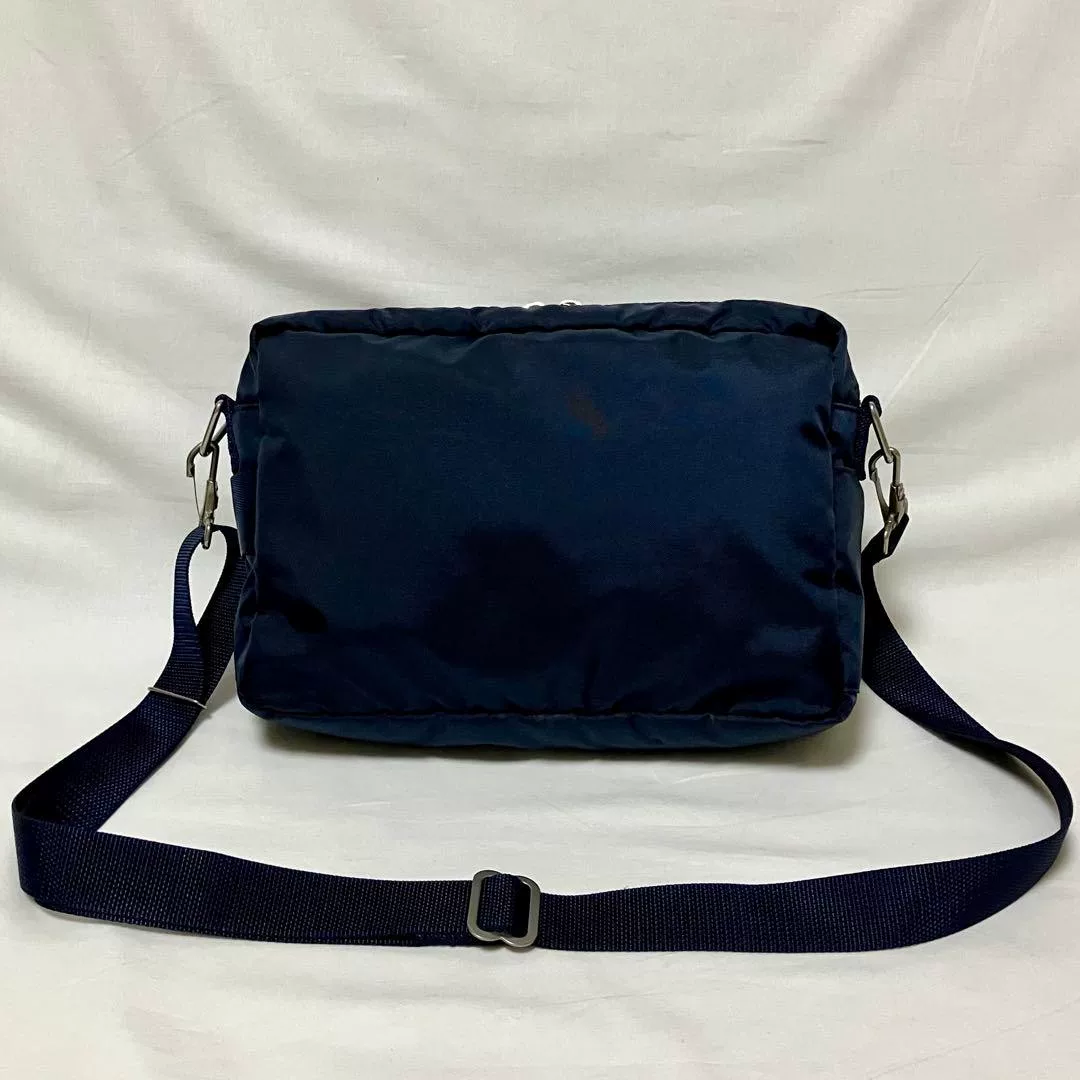 PORTER FORCE Dark Blue Single-Shoulder Bag — front