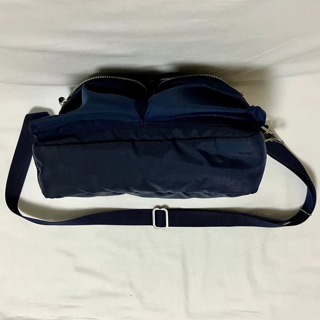 PORTER FORCE Dark Blue Single-Shoulder Bag — back