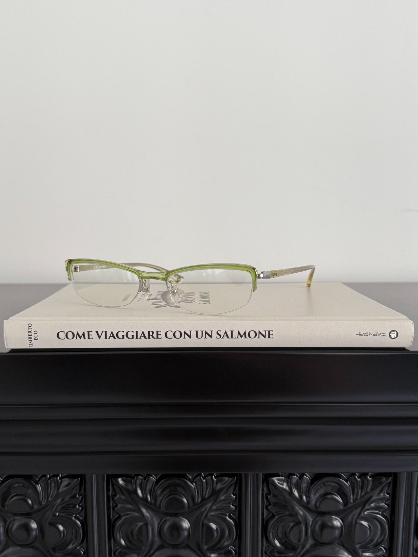 Jean Paul Gaultier Runway Rimless Sunglasses — detail