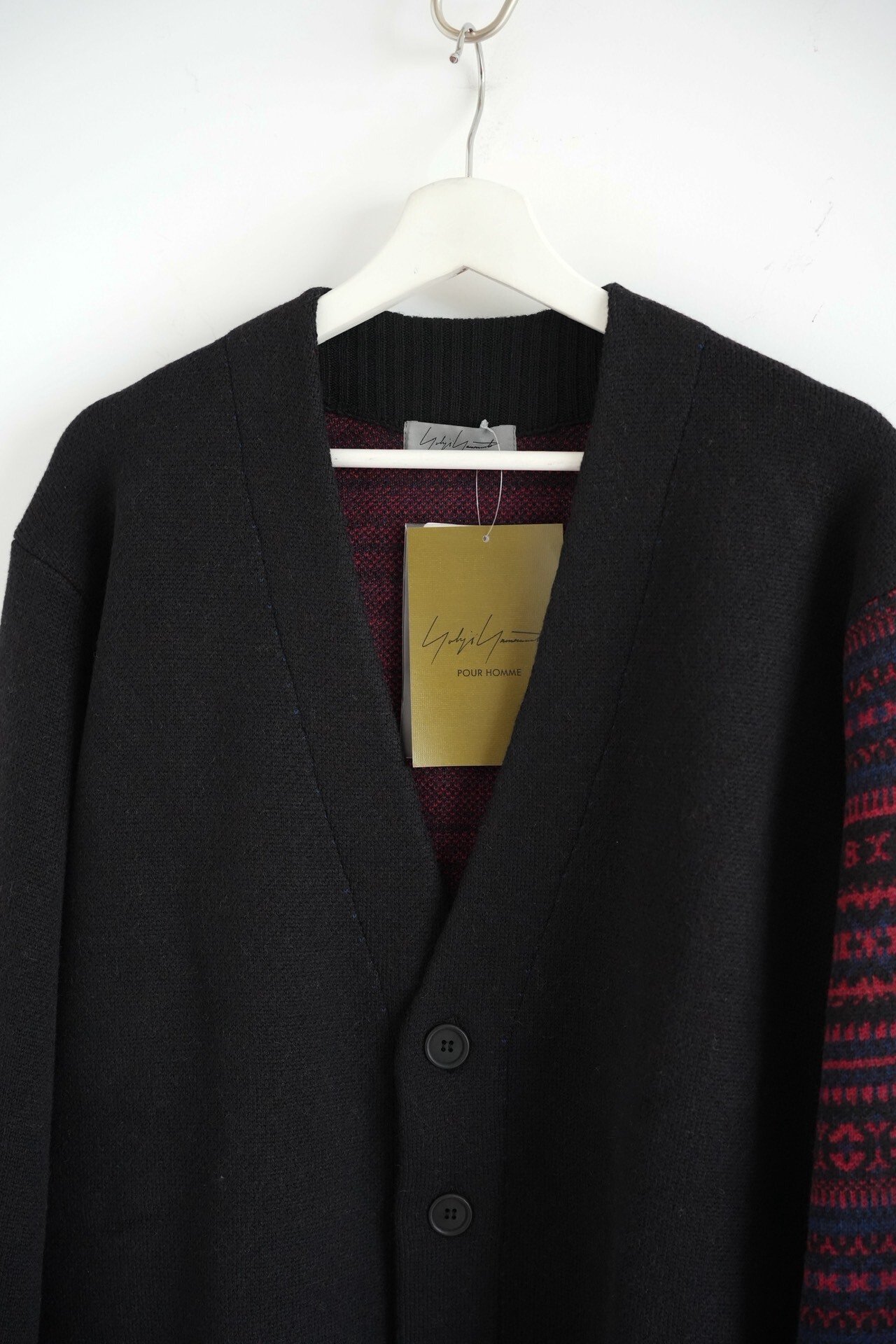 Yohji Yamamoto 24AW Stripe Cardigan — detail