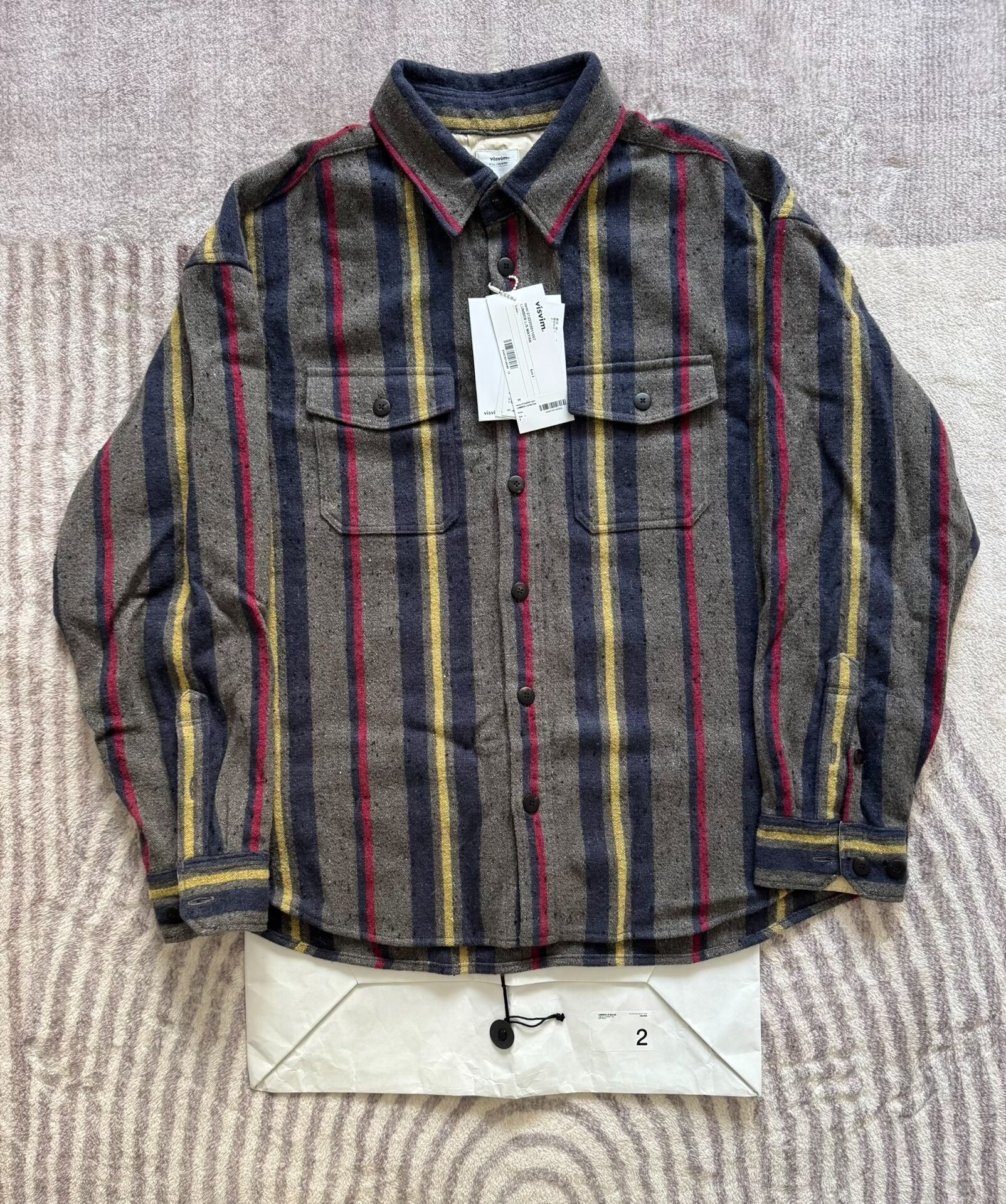 VISVIM 22AW Lumber L/S Mayan Striped Shirt