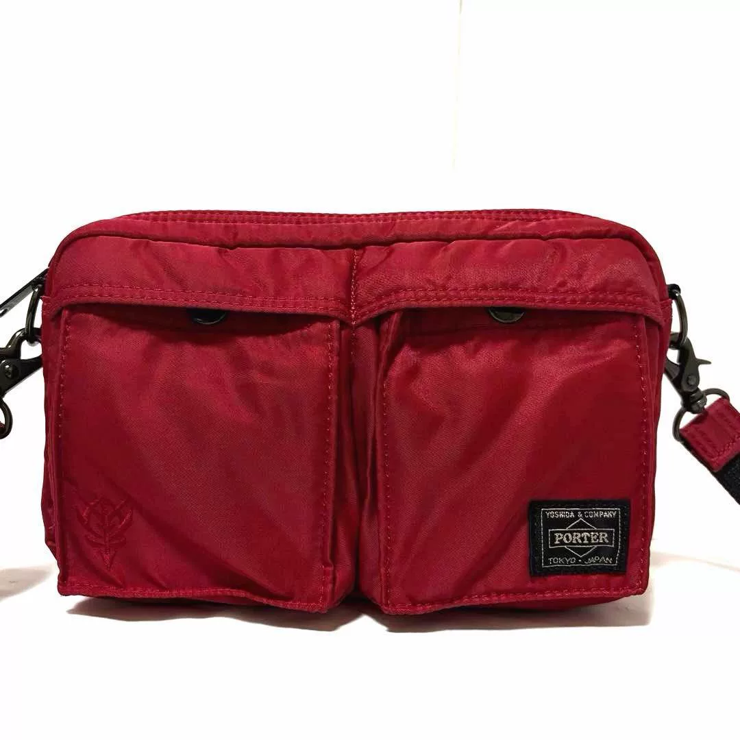 PORTER×STRICT-G Gundam Red Shoulder Bag — front