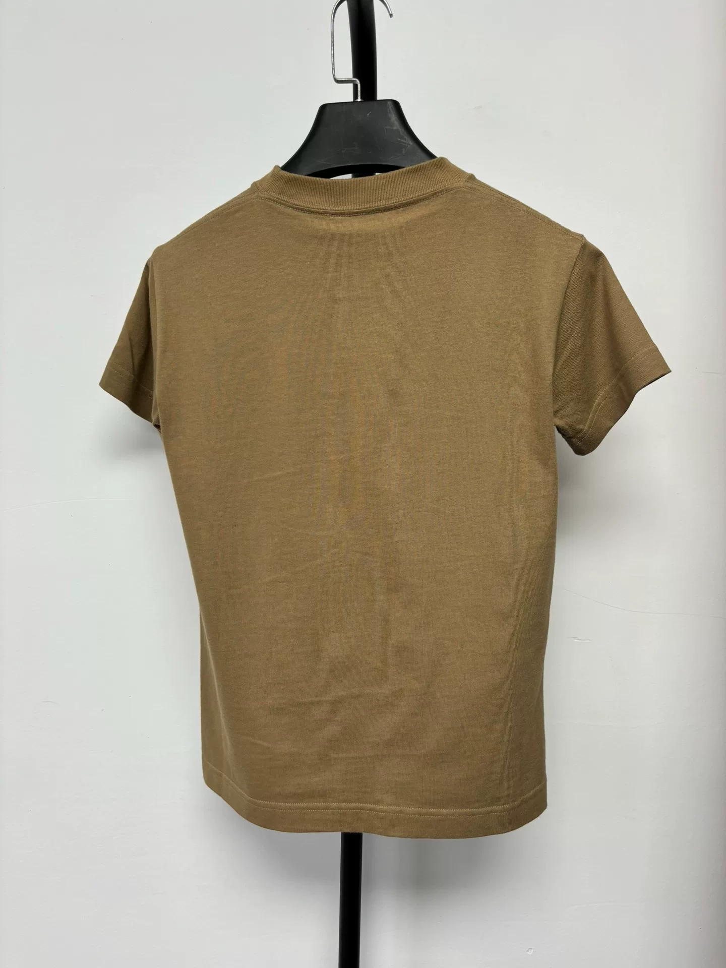 Balenciaga Camel Crew Neck Print T-Shirt — front