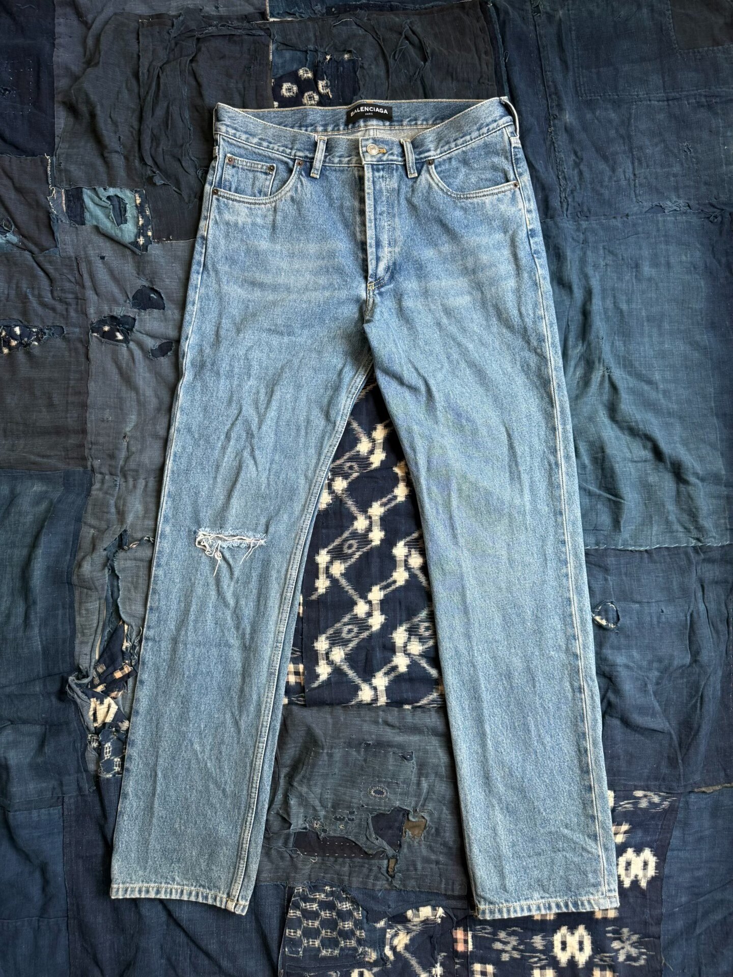 Balenciaga Distressed Vintage Jeans